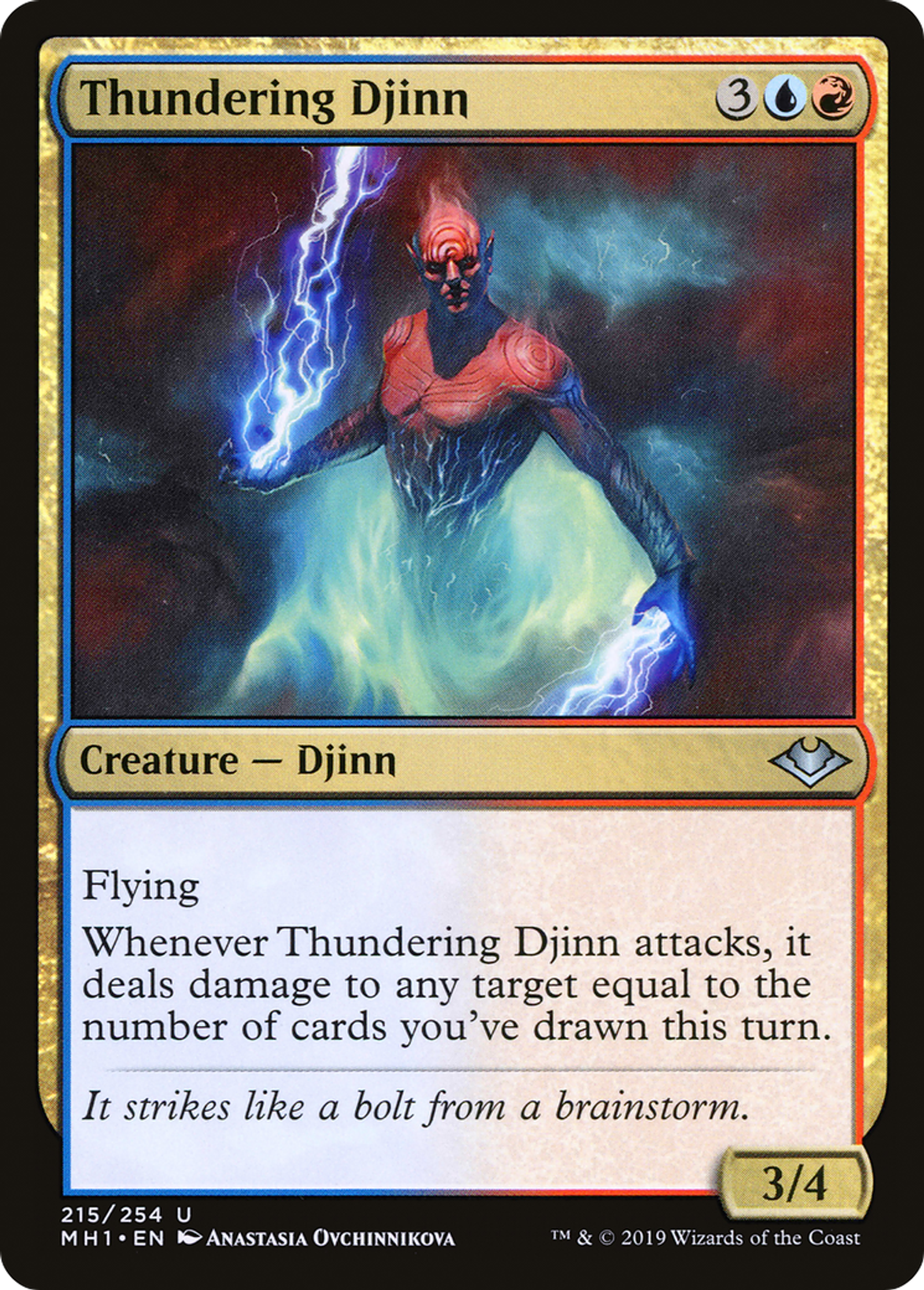 Thundering Djinn — Modern Horizons — Magic: The Gathering