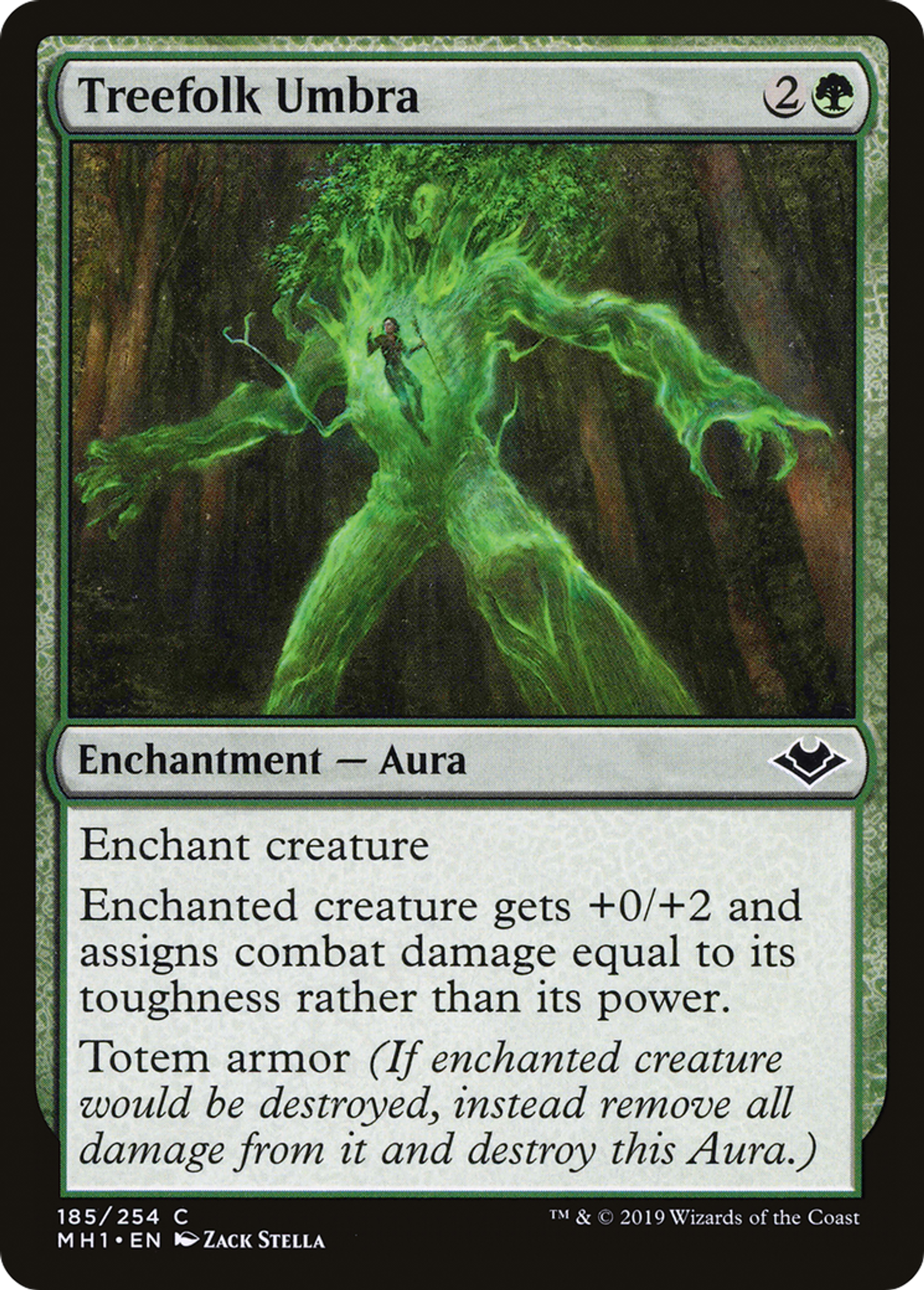 Treefolk Umbra — Modern Horizons — Magic: The Gathering