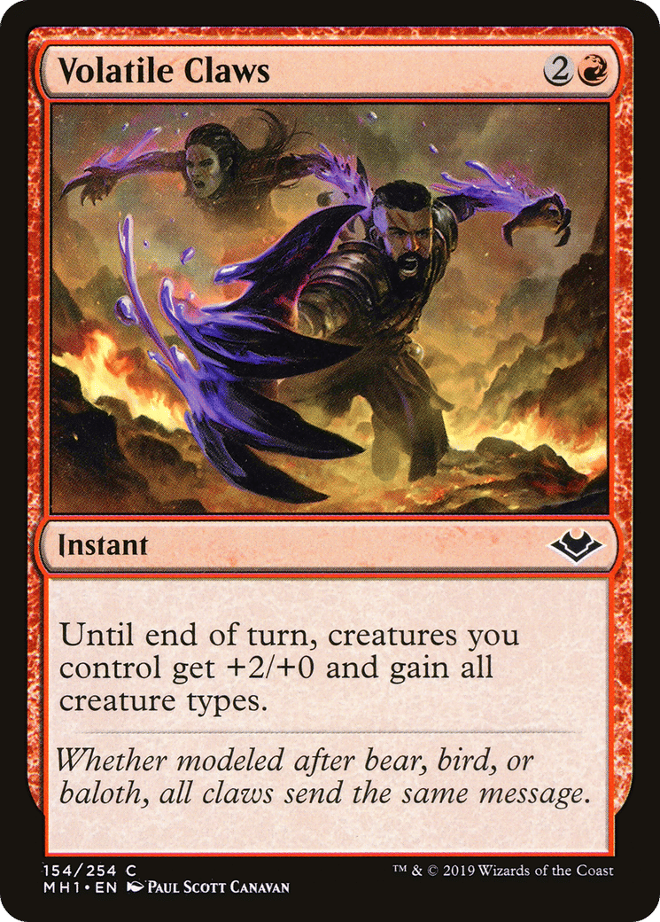 Volatile Claws — Modern Horizons — Magic: The Gathering