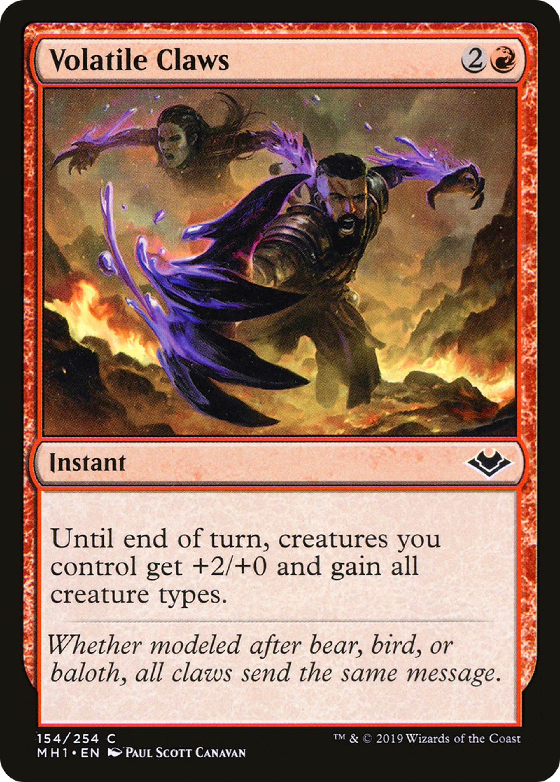 Volatile Claws — Modern Horizons — Magic: The Gathering