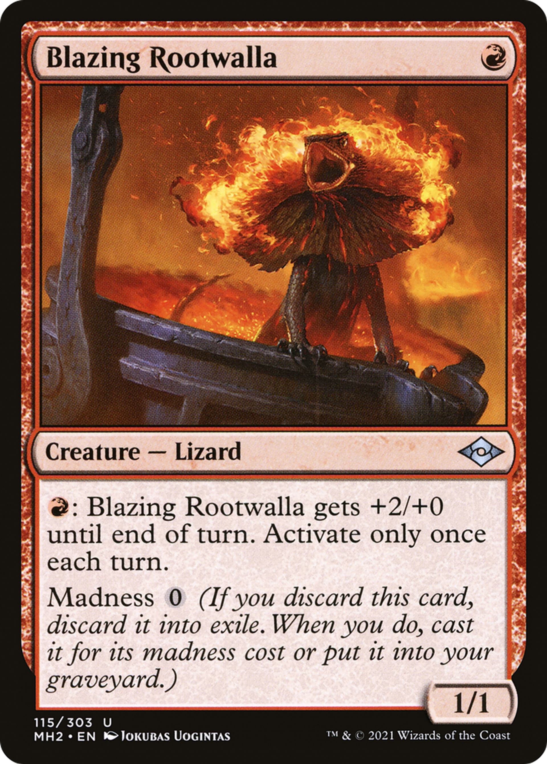 Blazing Rootwalla — Modern Horizons 2 — Magic: The Gathering
