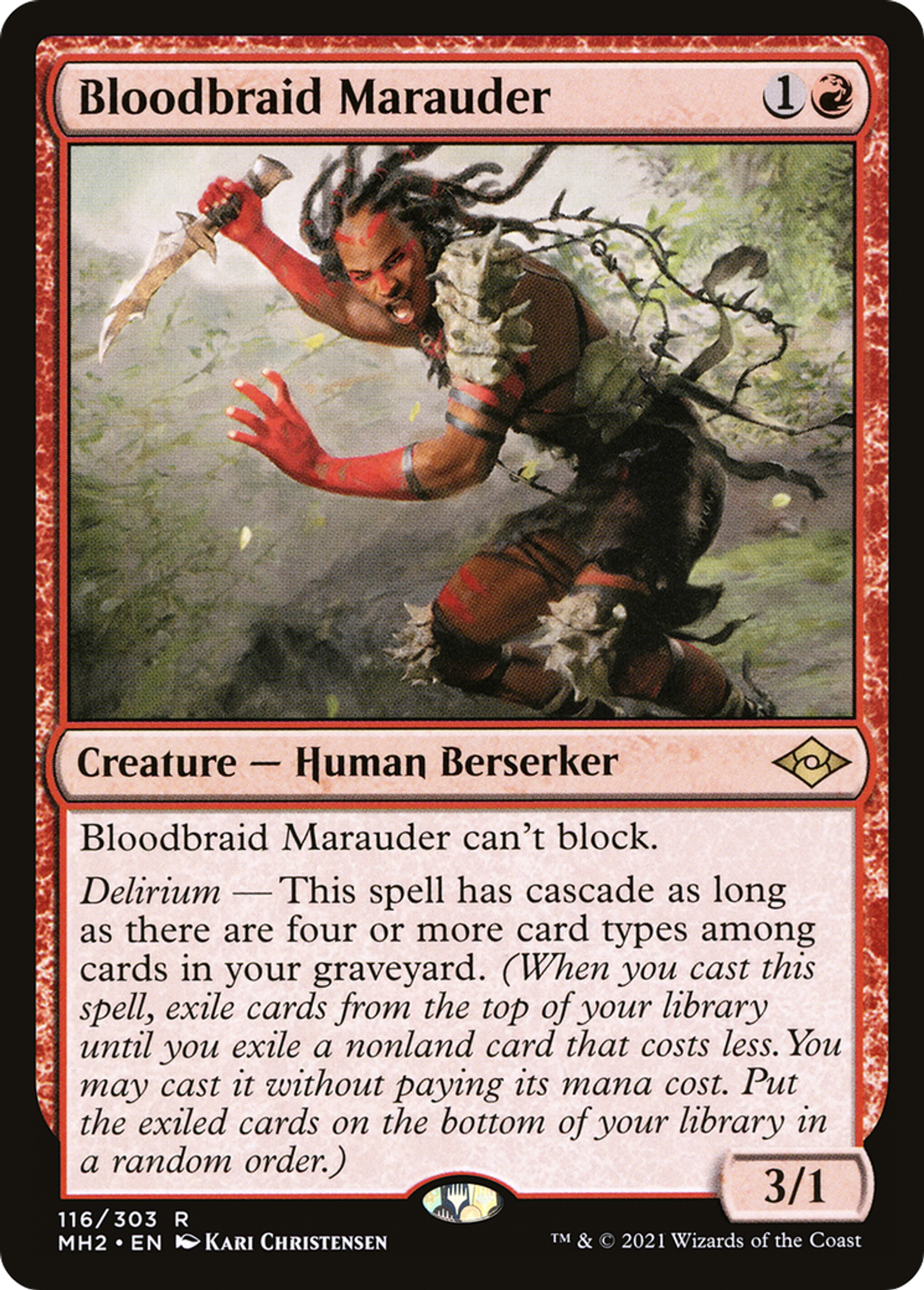 Bloodbraid Marauder — Modern Horizons 2 — Magic: The Gathering