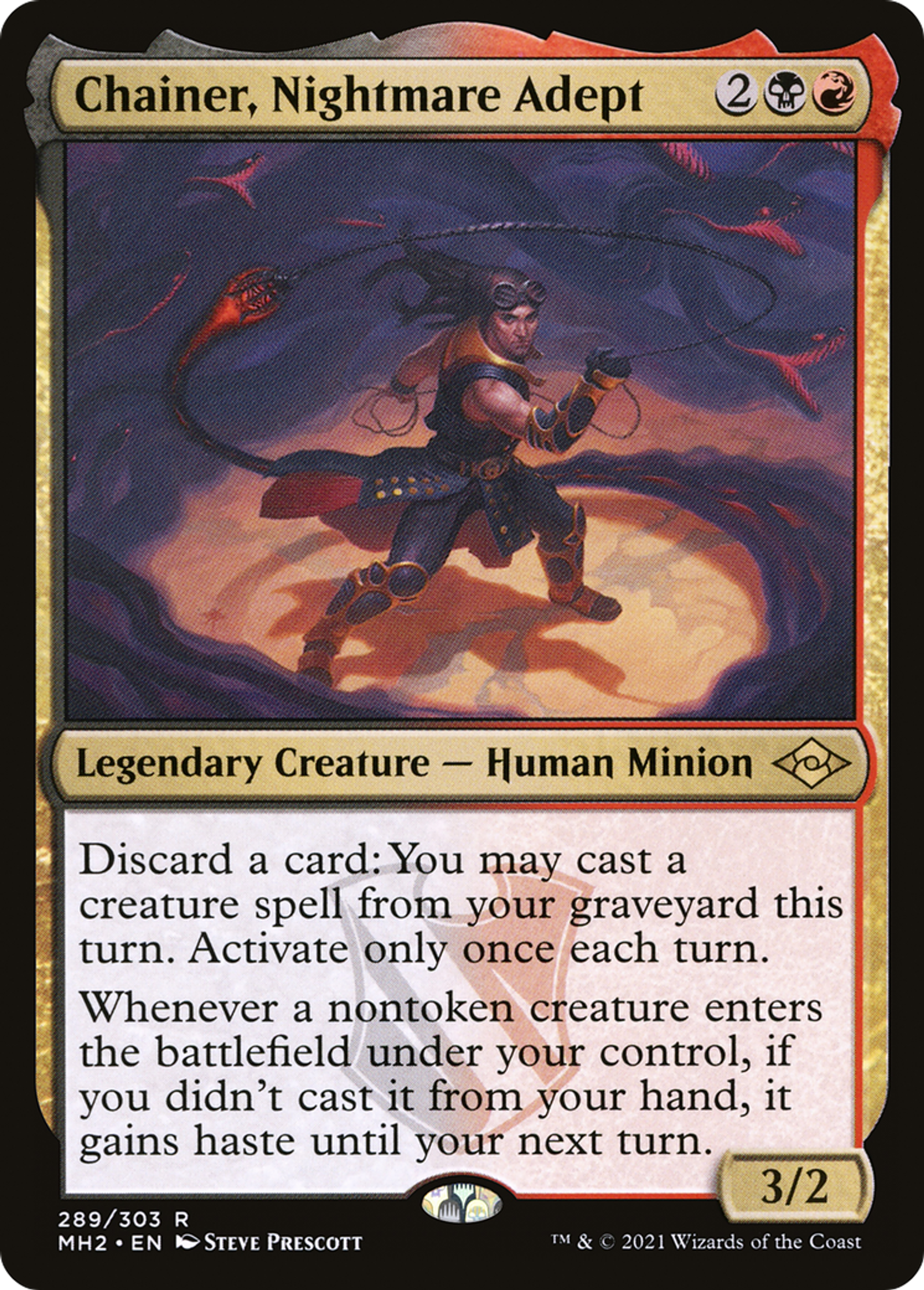 Chaînes, adepte des cauchemars — Modern Horizons 2 — Magic: The Gathering
