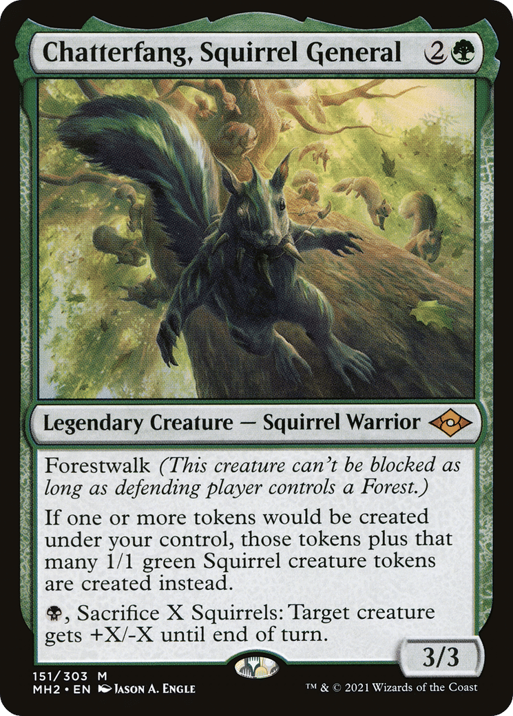 Chatterfang, Squirrel General from Modern Horizons 2 - Magic: The Gathering