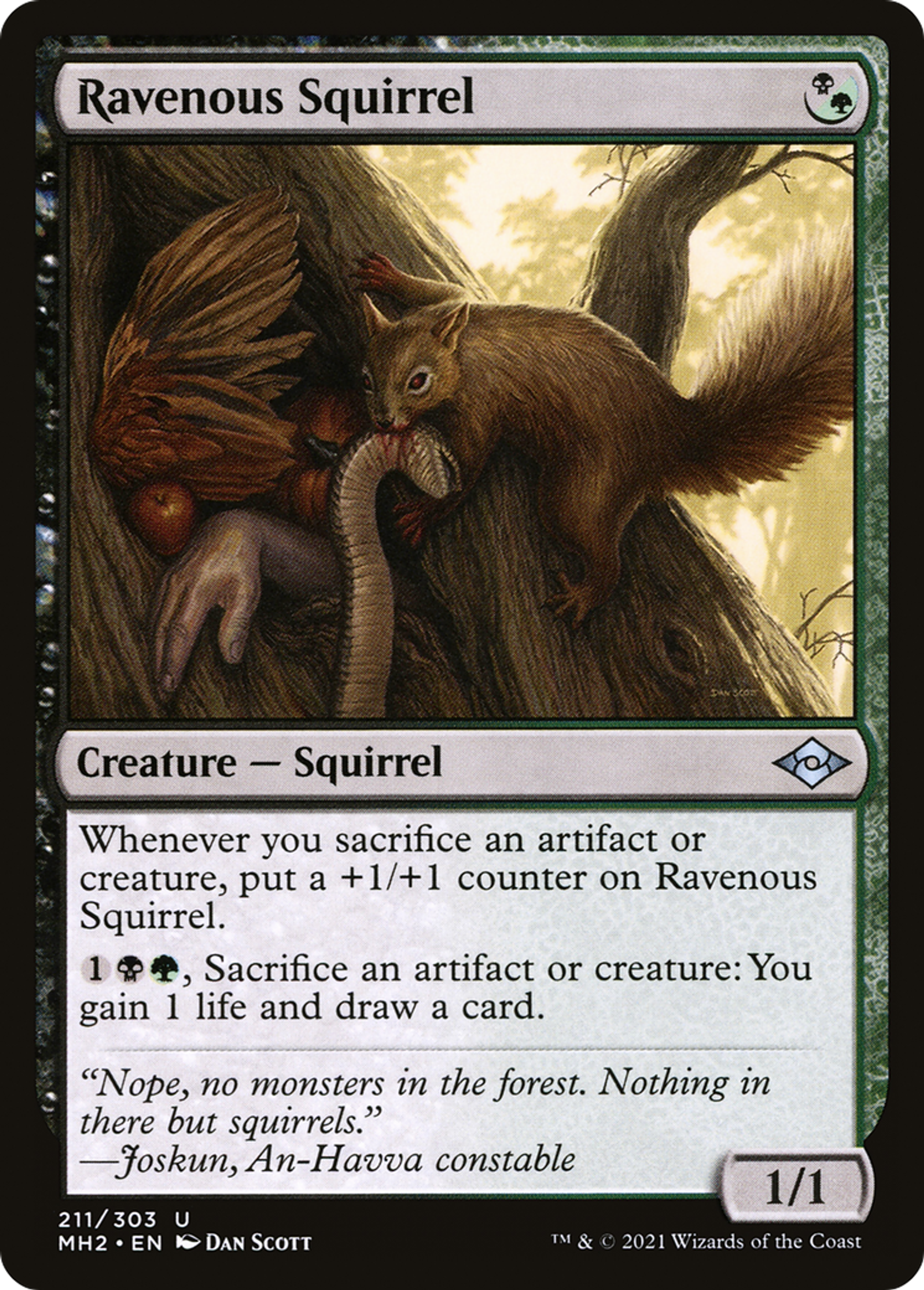 Ravenous Squirrel — Modern Horizons 2 — Magic: The Gathering