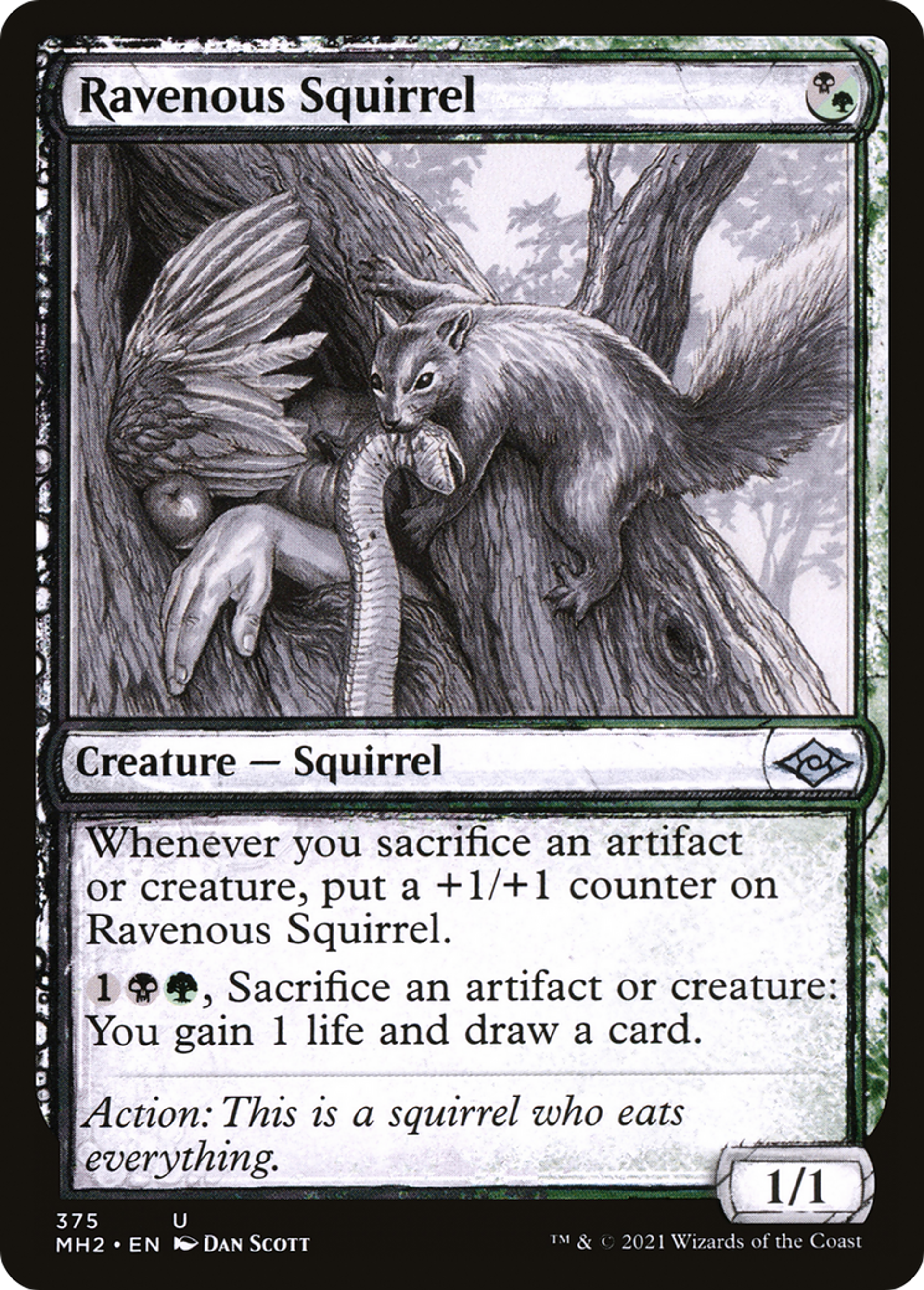 Ravenous Squirrel — Modern Horizons 2 — Magic: The Gathering