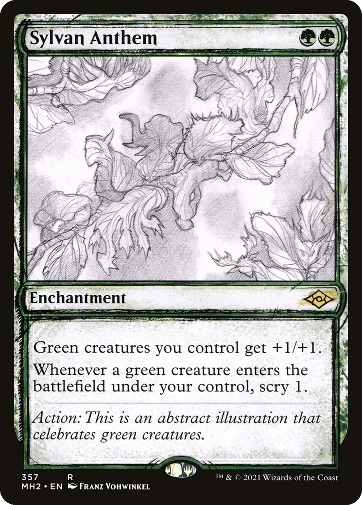 Sylvan Anthem — Modern Horizons 2 — Magic: The Gathering