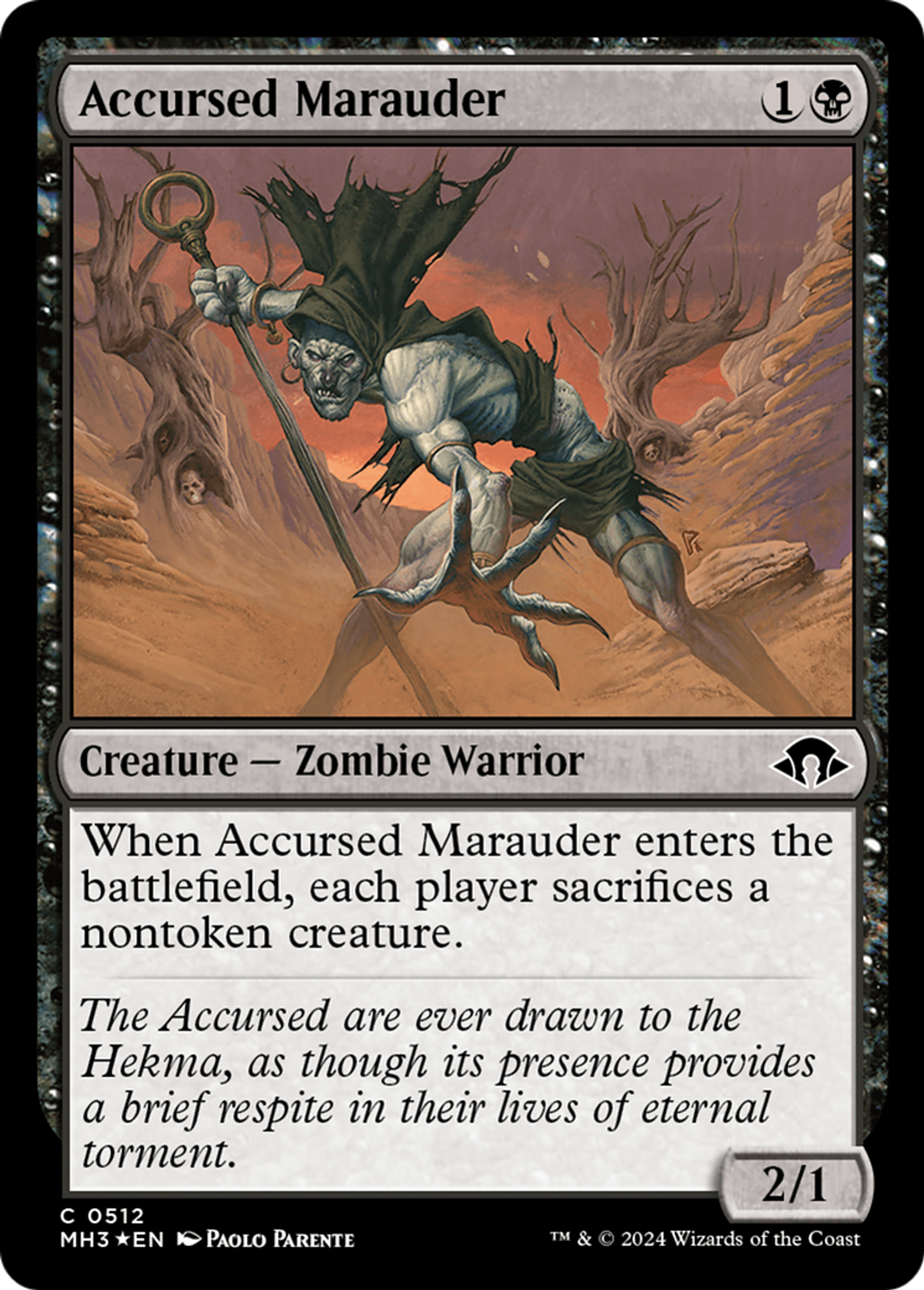 Accursed Marauder — Modern Horizons 3 — Magic: The Gathering