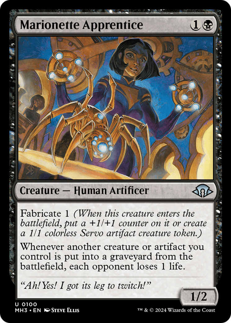 Marionette Apprentice — Modern Horizons 3 — Magic: The Gathering
