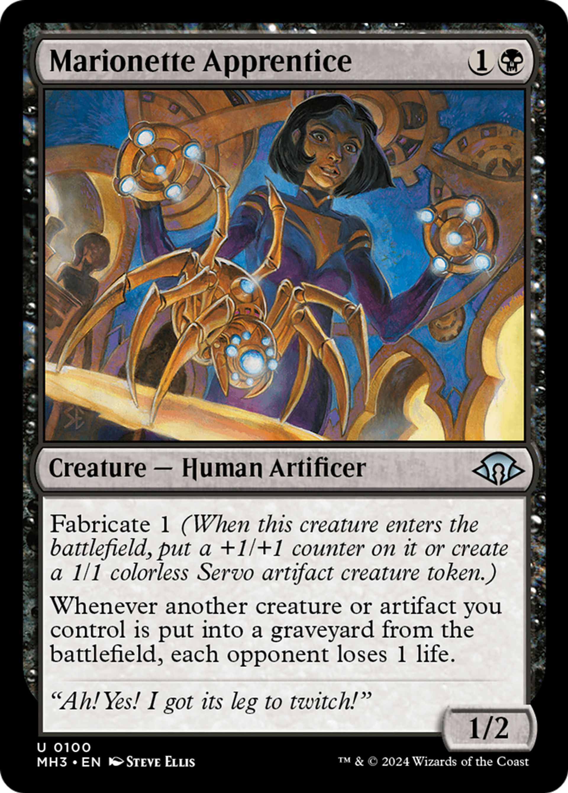 Marionette Apprentice — Modern Horizons 3 — Magic: The Gathering