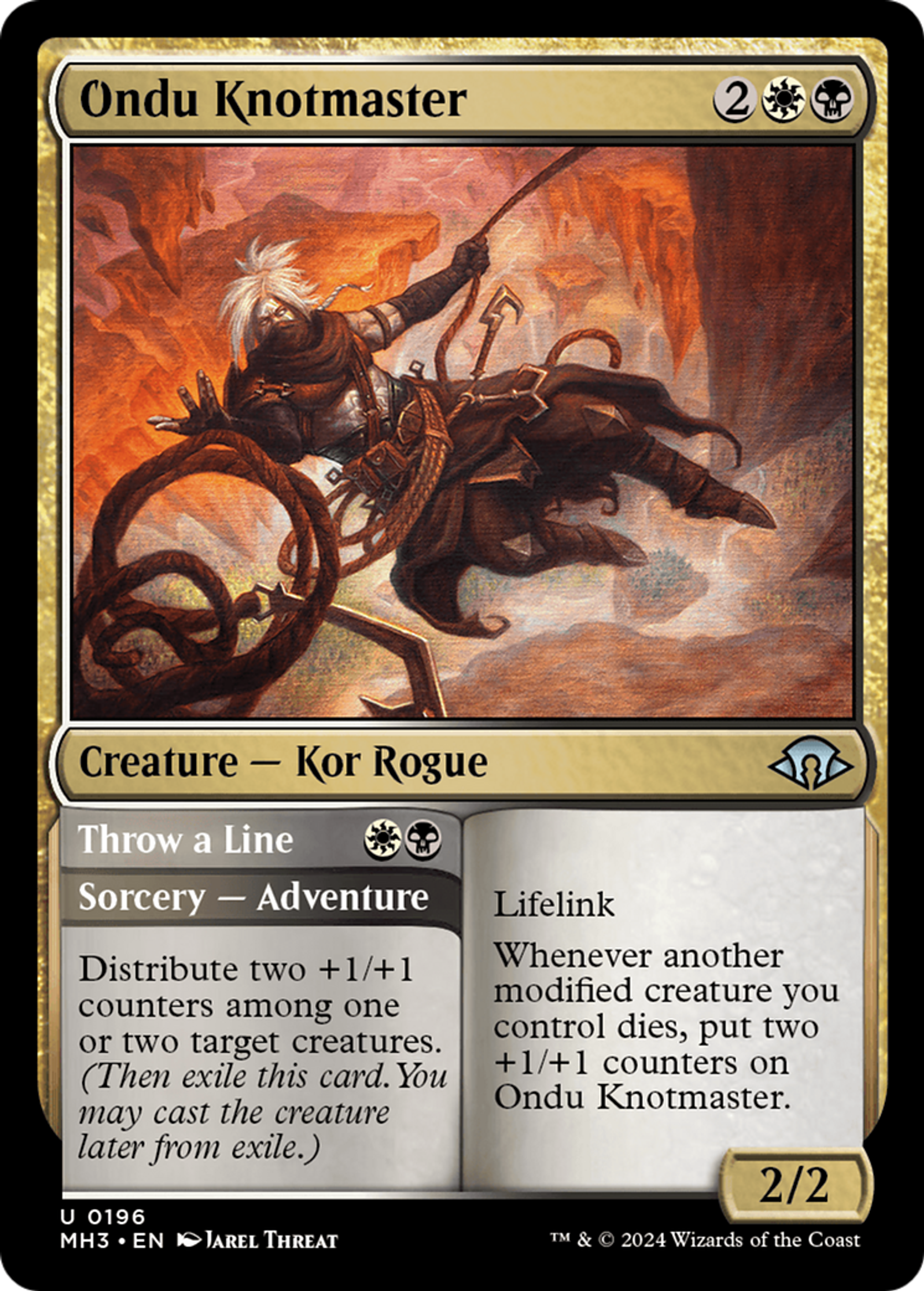Maître-noueur de Ondou // Lancer une corde — Modern Horizons 3 — Magic: The Gathering