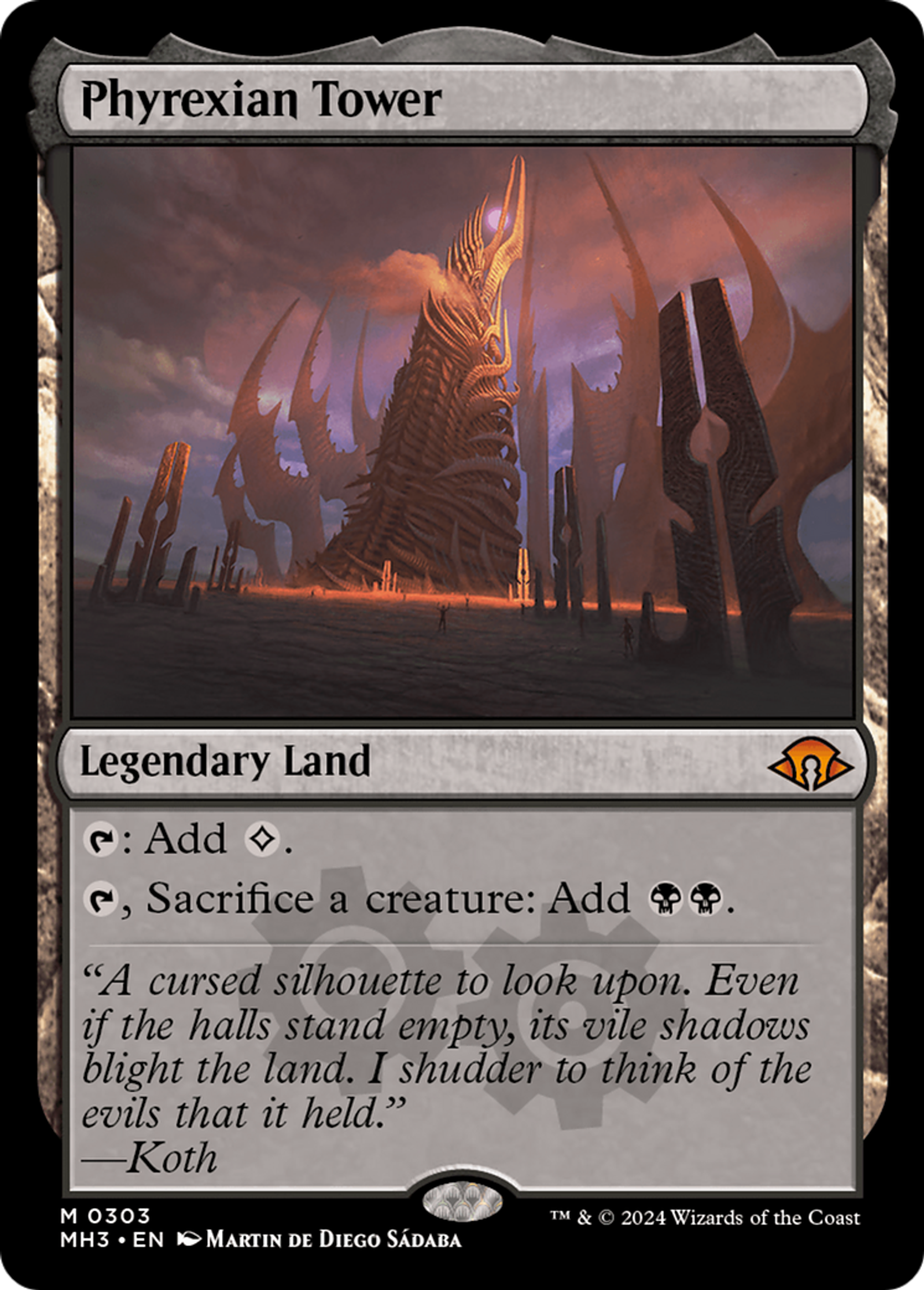 Phyrexian Tower — Modern Horizons 3 — Magic: The Gathering