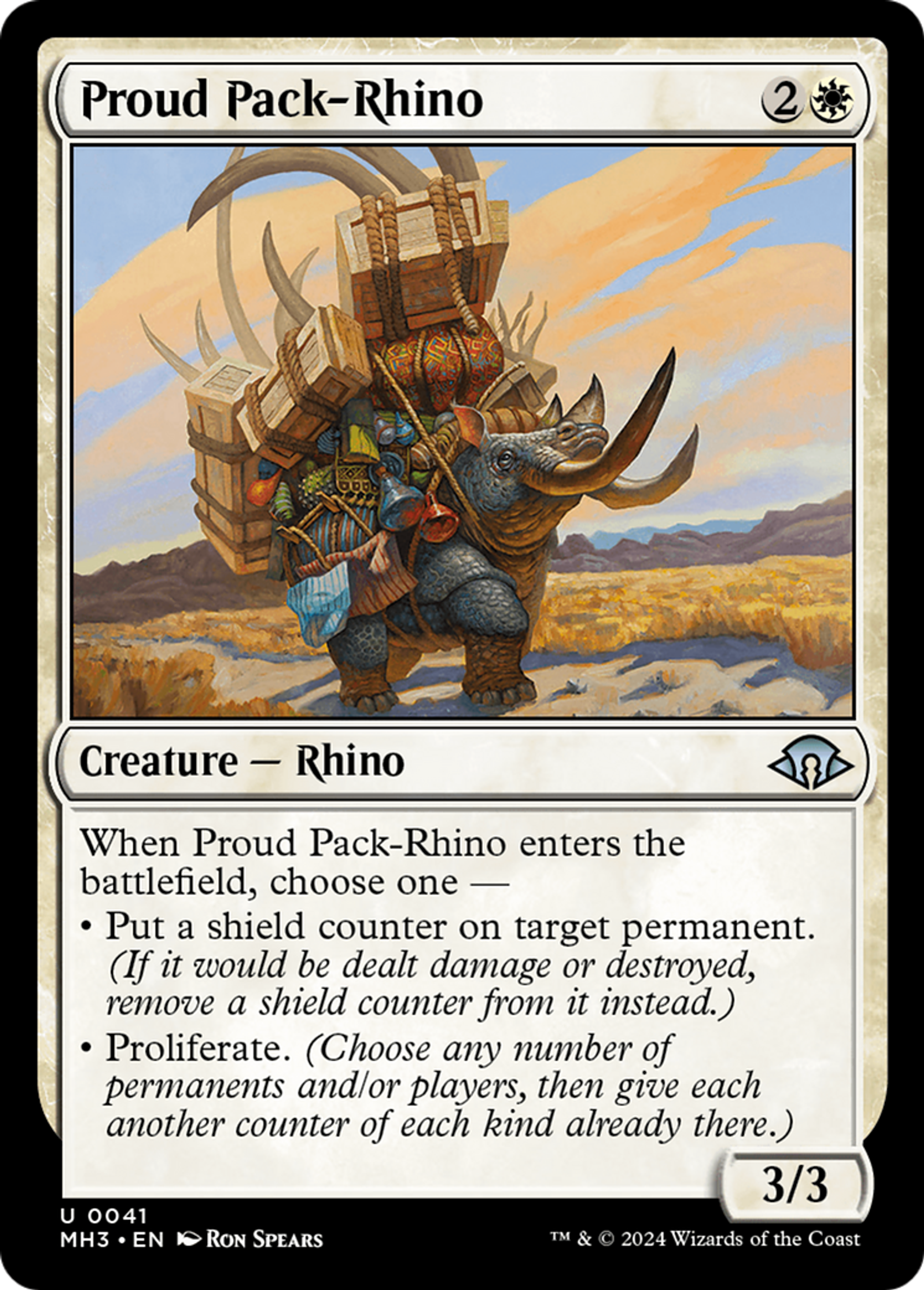 Proud Pack-Rhino — Modern Horizons 3 — Magic: The Gathering