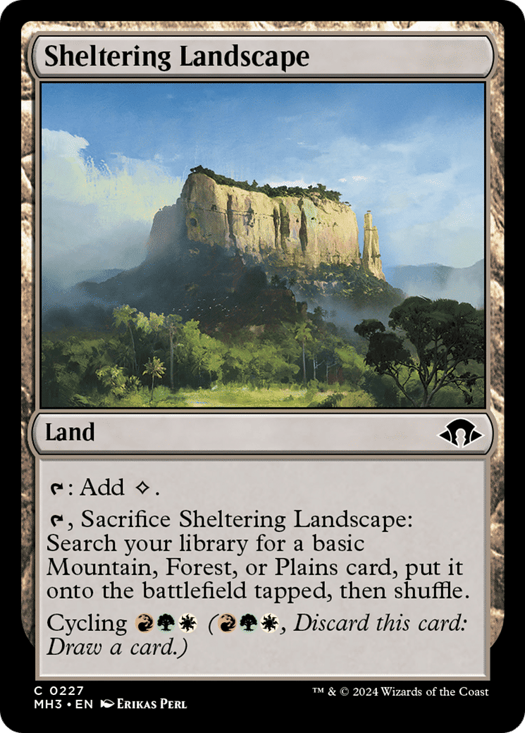 Sheltering Landscape — Modern Horizons 3 — Magic: The Gathering