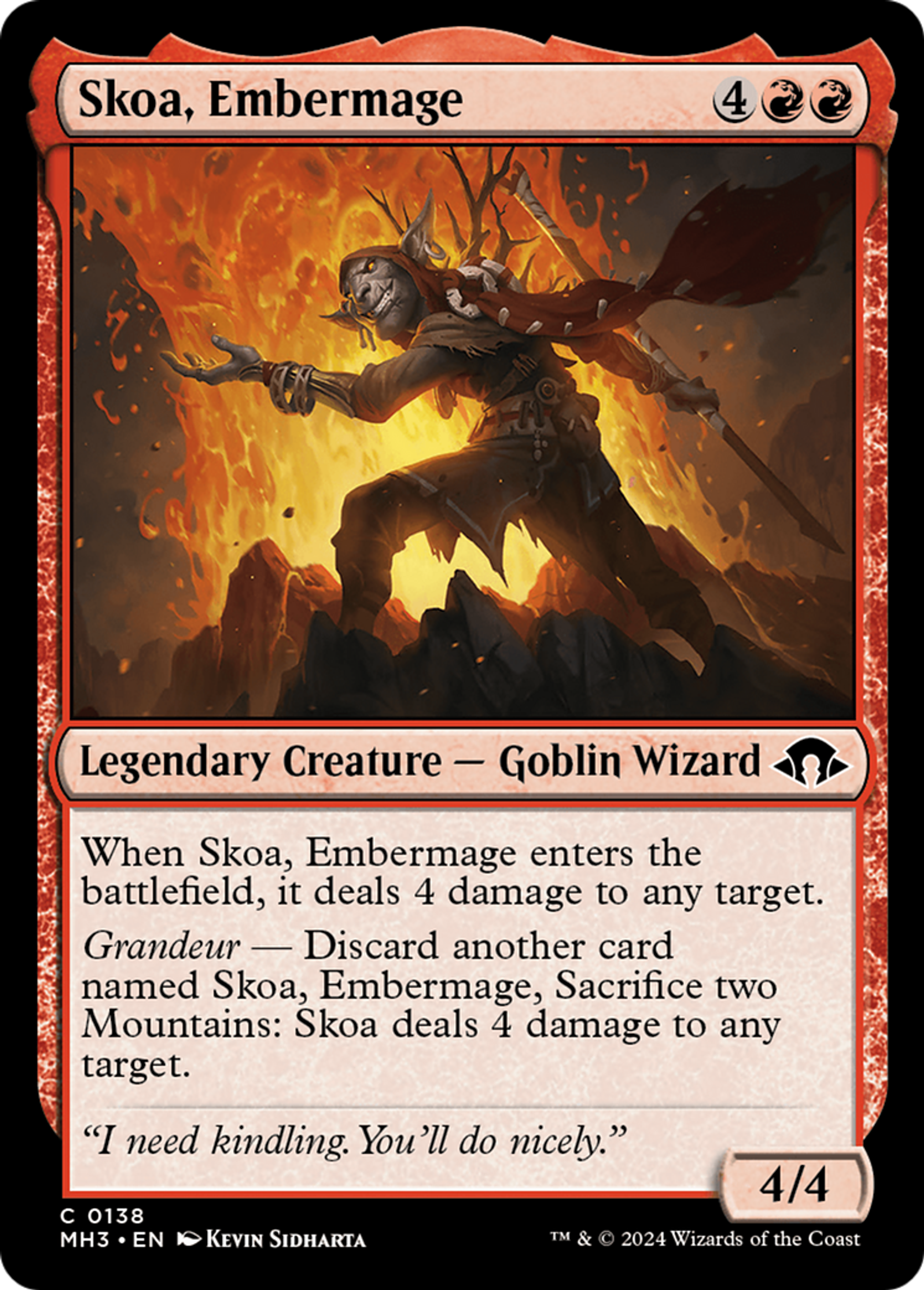 Skoa, brandemage — Modern Horizons 3 — Magic: The Gathering