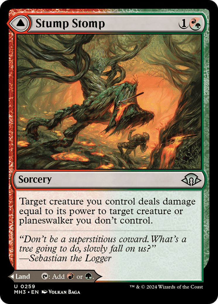 Stump Stomp // Burnwillow Clearing — Modern Horizons 3 — Magic: The Gathering