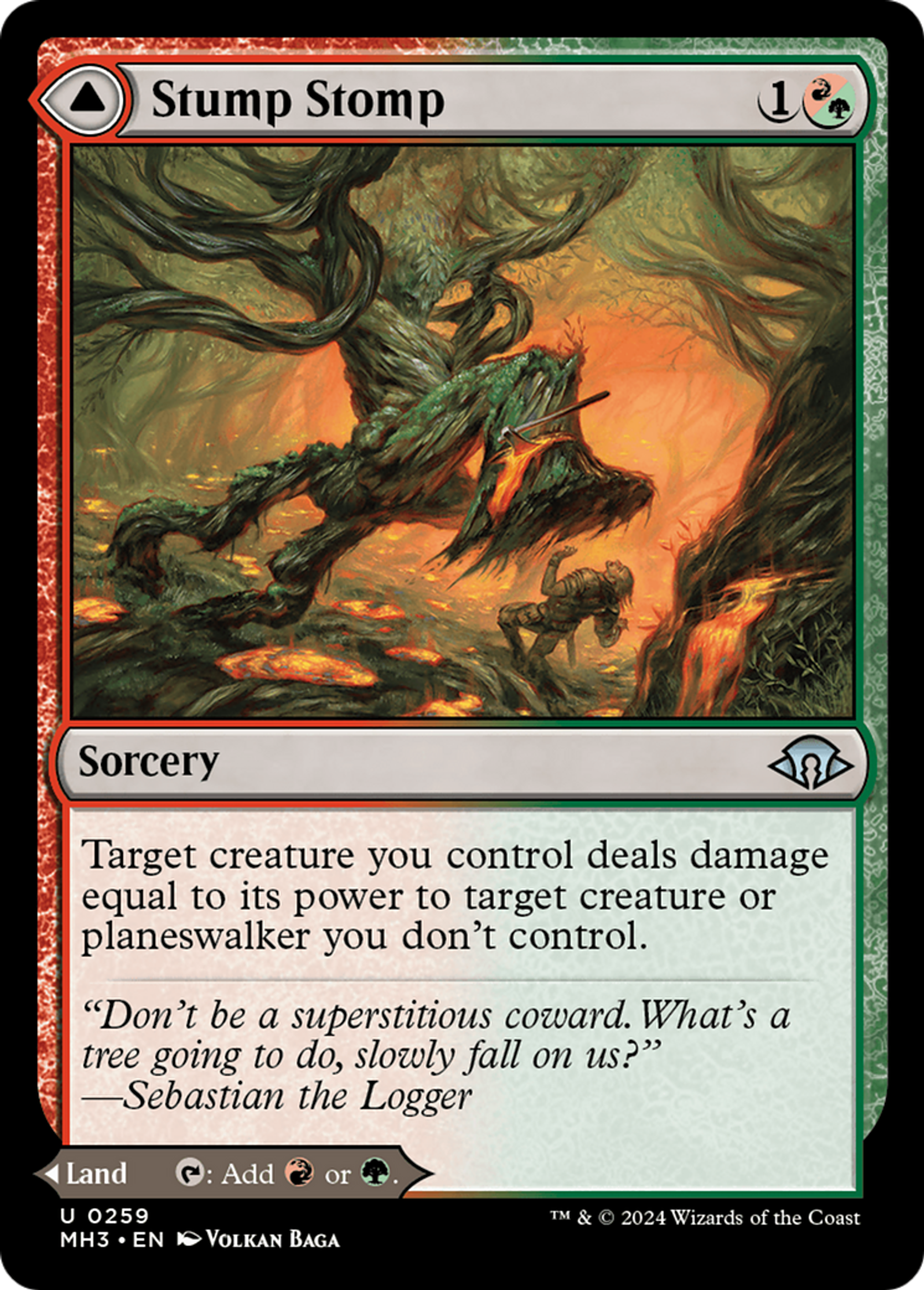 Stump Stomp // Burnwillow Clearing — Modern Horizons 3 — Magic: The Gathering
