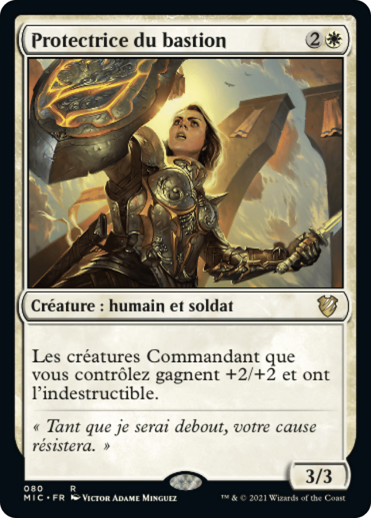 Protectrice du bastion — Midnight Hunt Commander — Magic: The Gathering