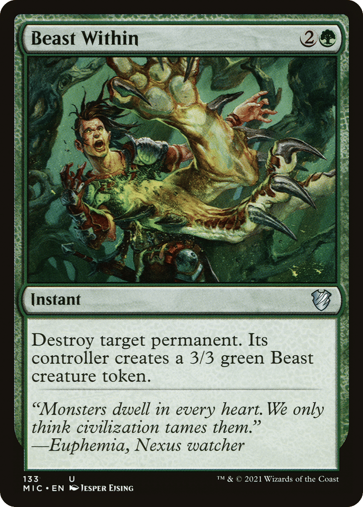 Beast Within — Midnight Hunt Commander — Magic: The Gathering