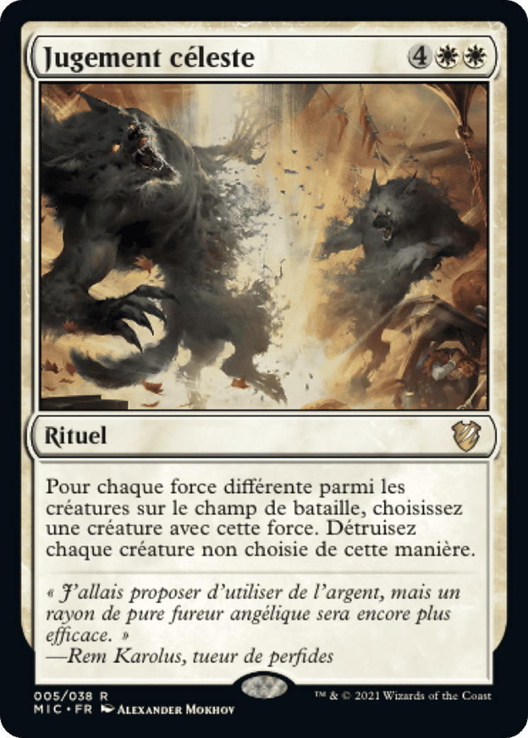 Jugement céleste — Midnight Hunt Commander — Magic: The Gathering
