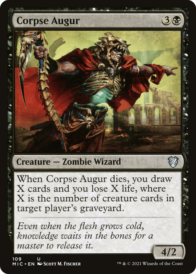 Corpse Augur — Midnight Hunt Commander — Magic: The Gathering