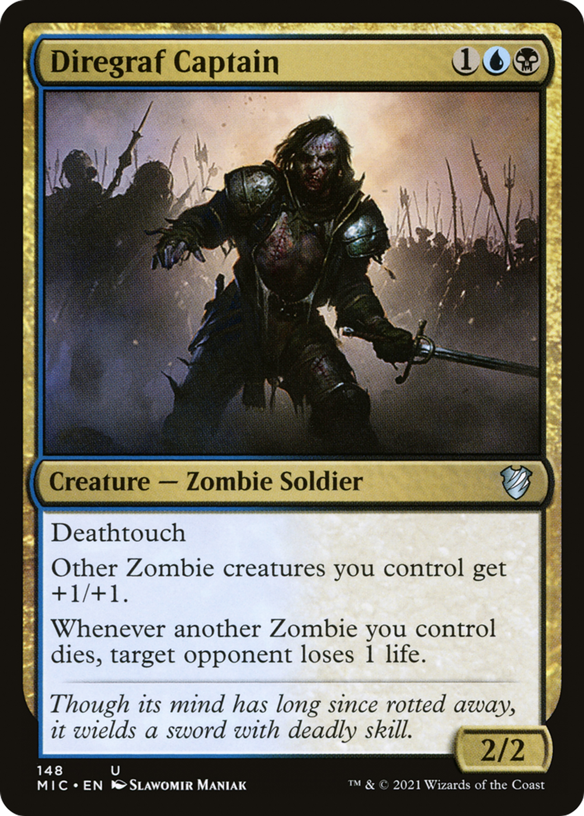 Capitaine du diregraf — Midnight Hunt Commander — Magic: The Gathering