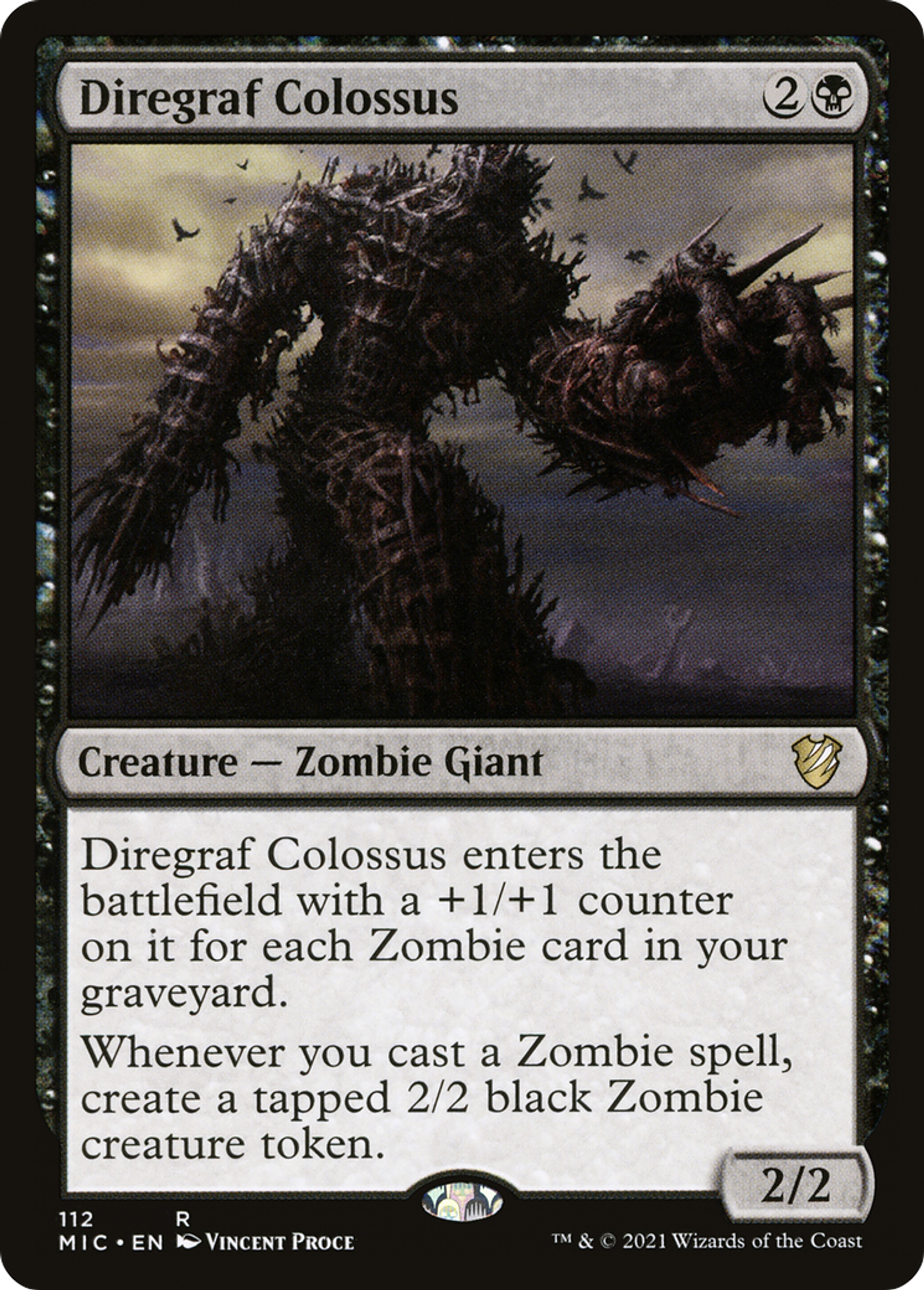 Colosse du diregraf — Midnight Hunt Commander — Magic: The Gathering