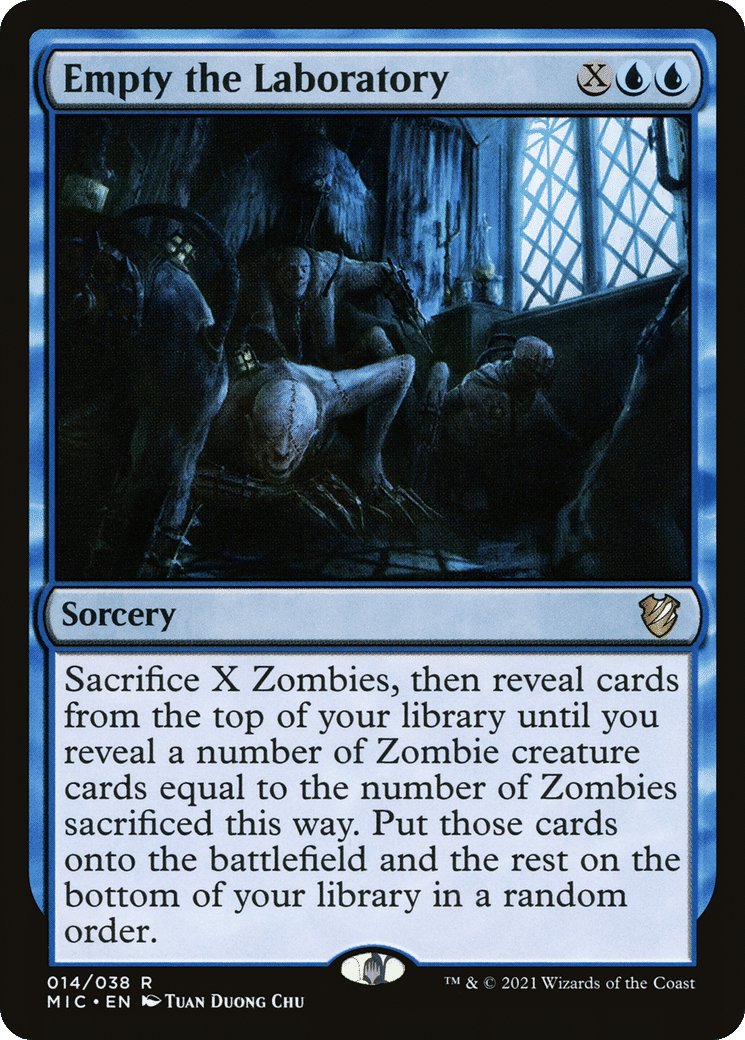 Empty the Laboratory — Midnight Hunt Commander — Magic: The Gathering