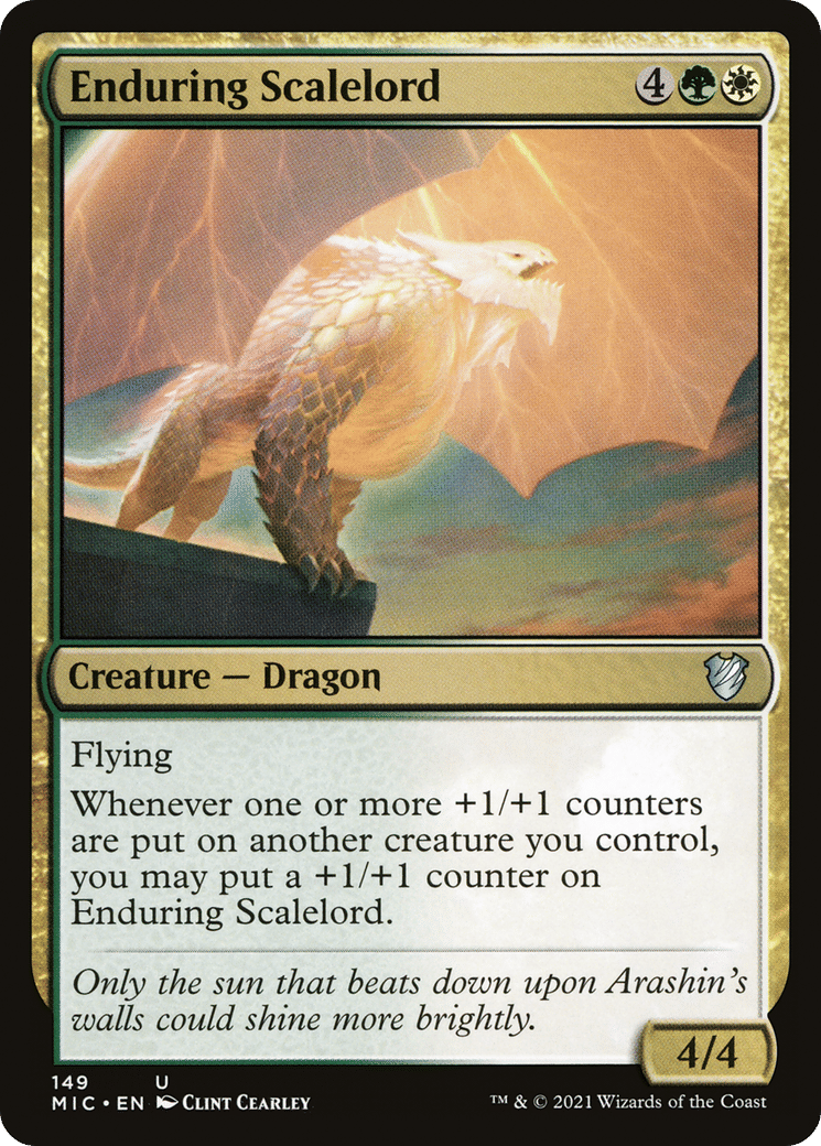 Enduring Scalelord — Midnight Hunt Commander — Magic: The Gathering