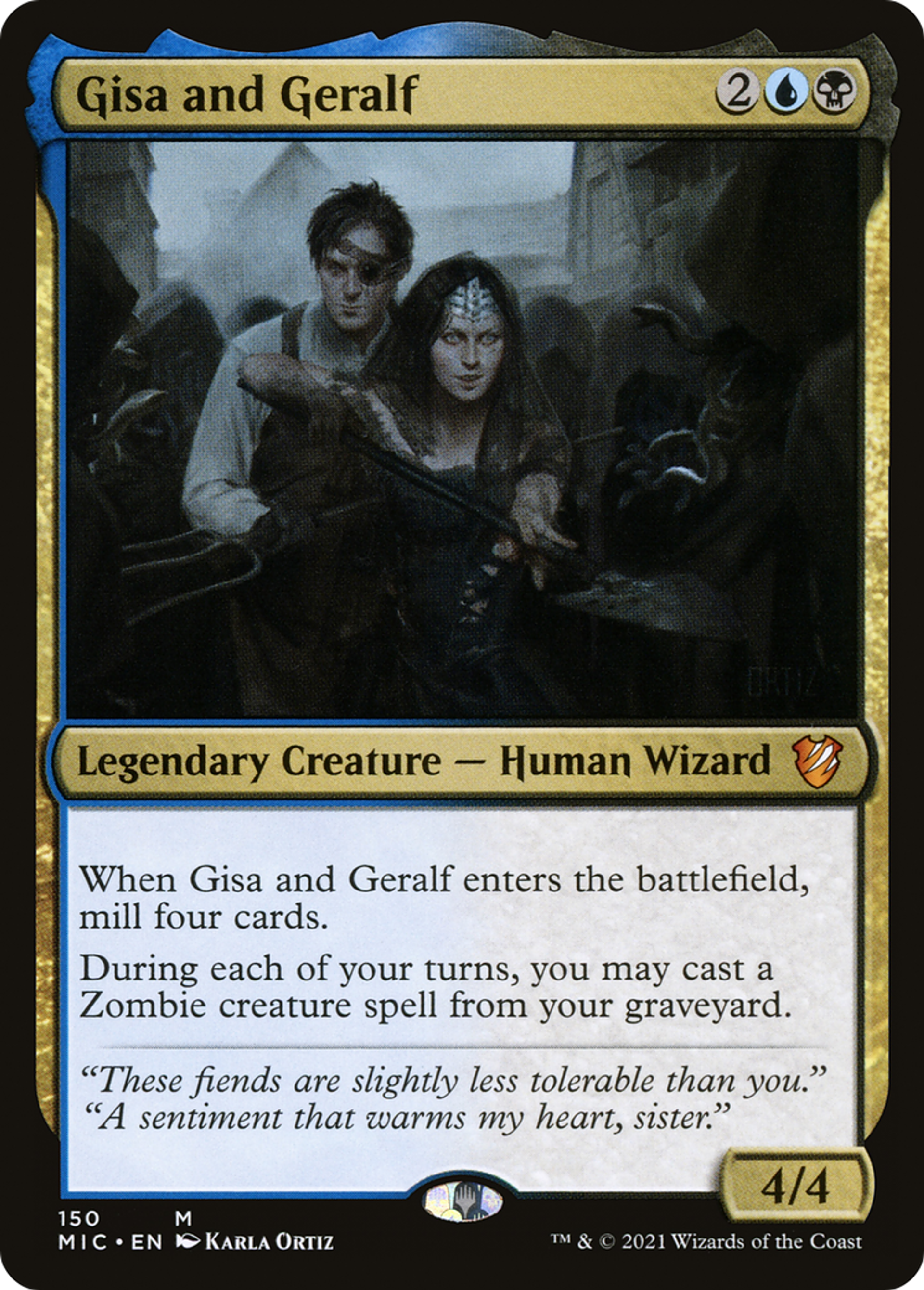 Gisa et Geralf — Midnight Hunt Commander — Magic: The Gathering