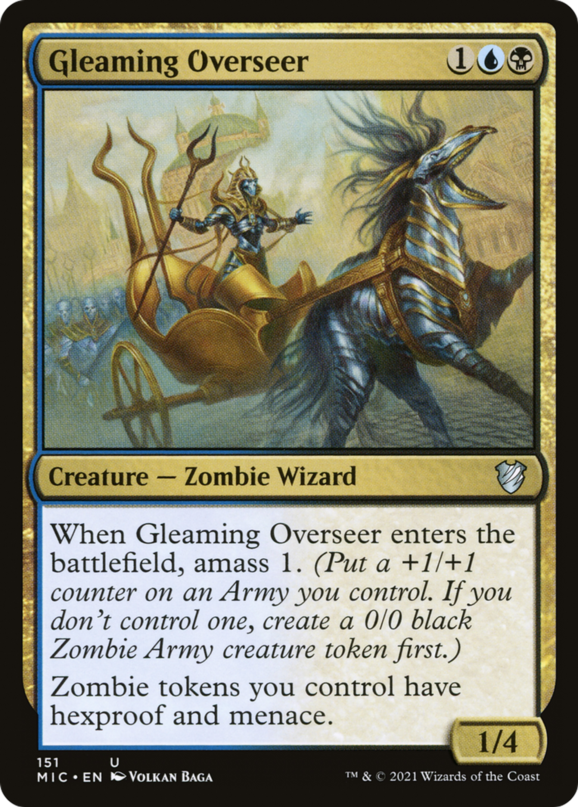 Brigadier étincelant — Midnight Hunt Commander — Magic: The Gathering