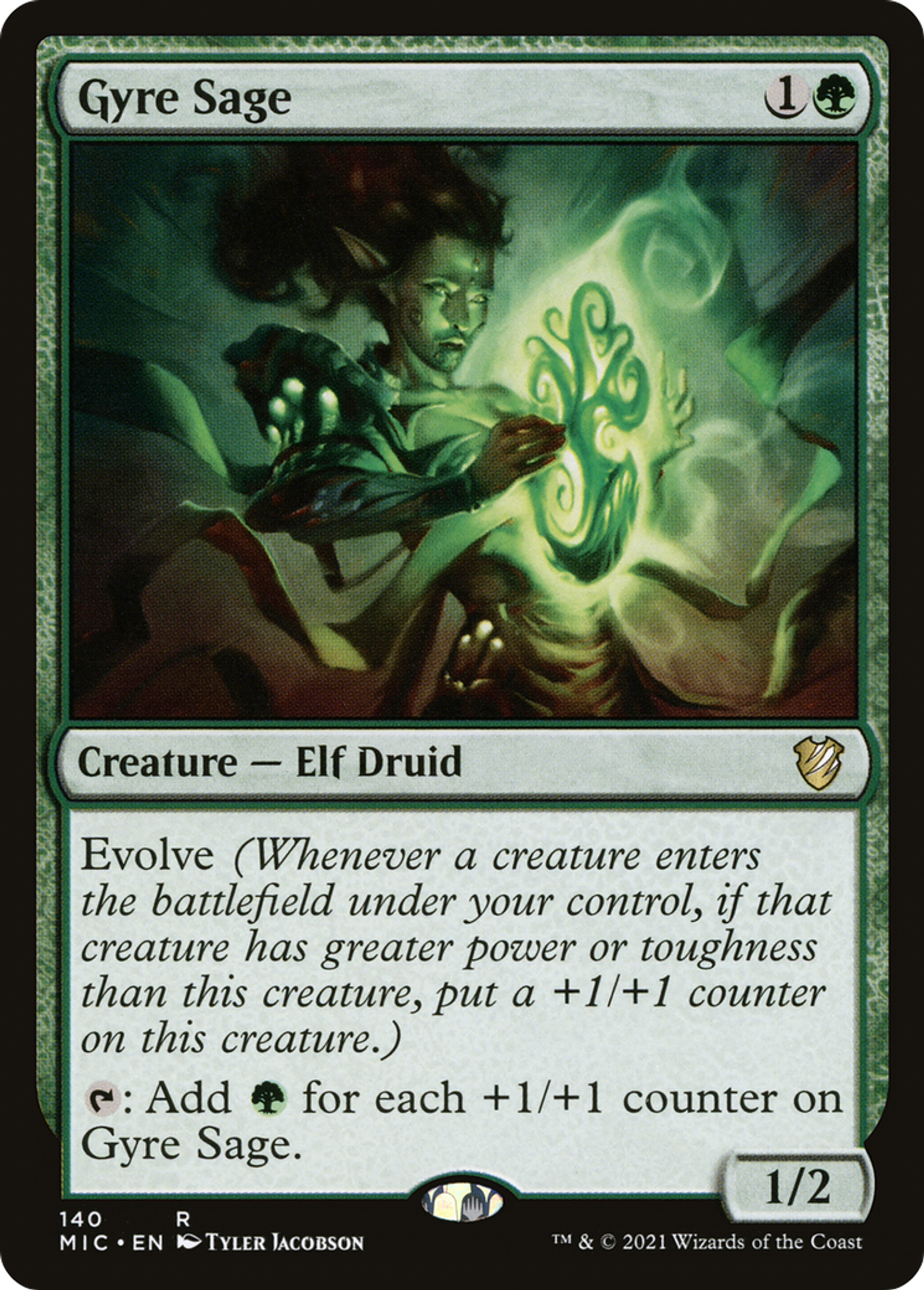 Gyre Sage — Midnight Hunt Commander — Magic: The Gathering