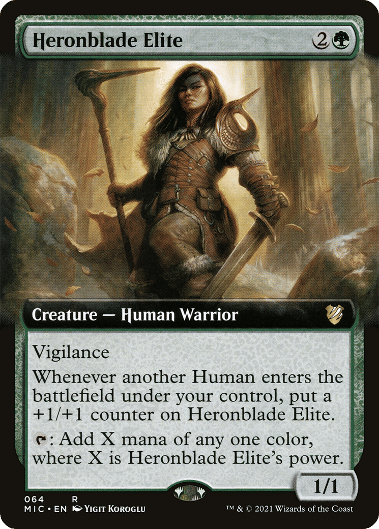 Heronblade Elite — Midnight Hunt Commander — Magic: The Gathering