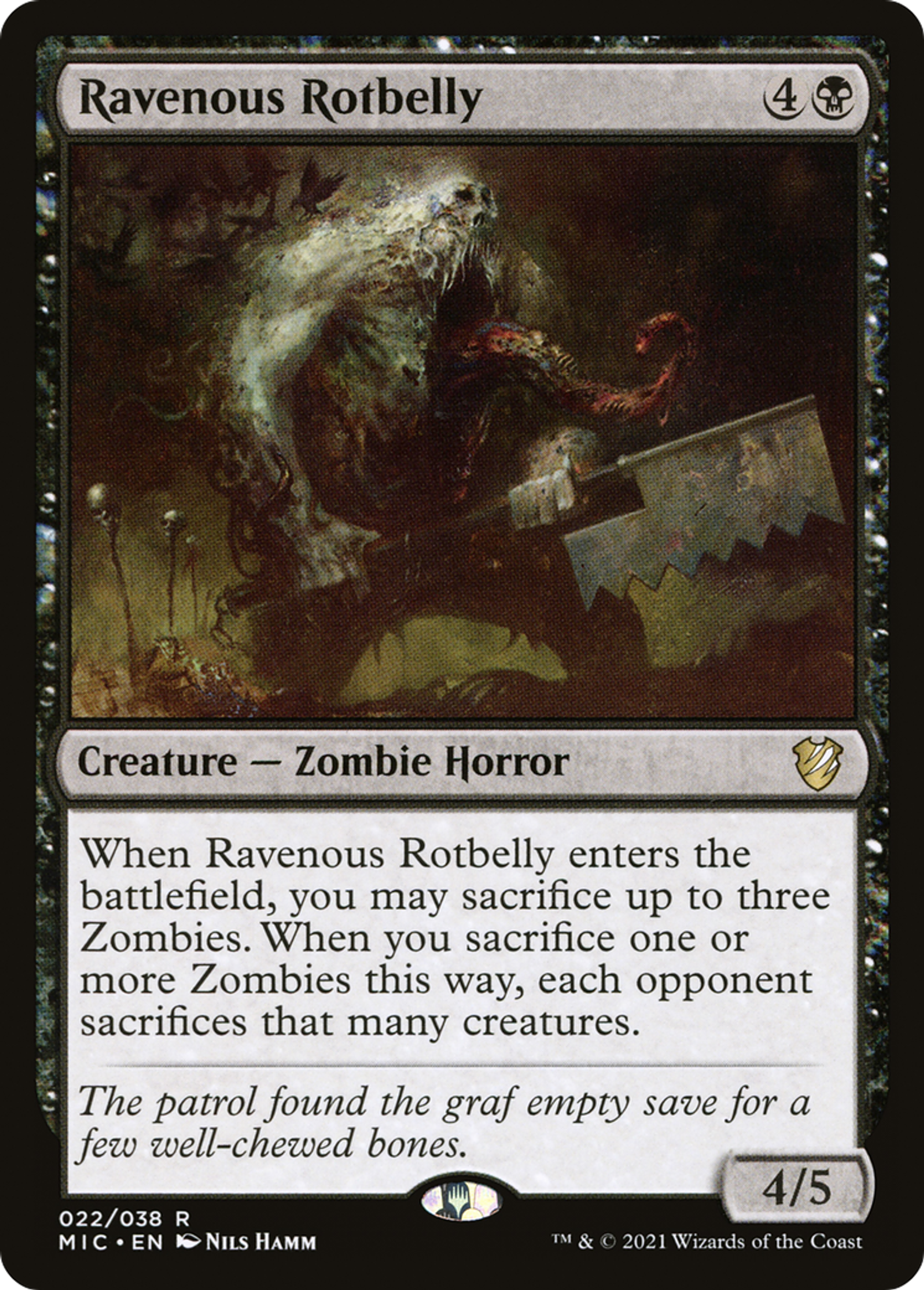 Putréventre vorace — Midnight Hunt Commander — Magic: The Gathering