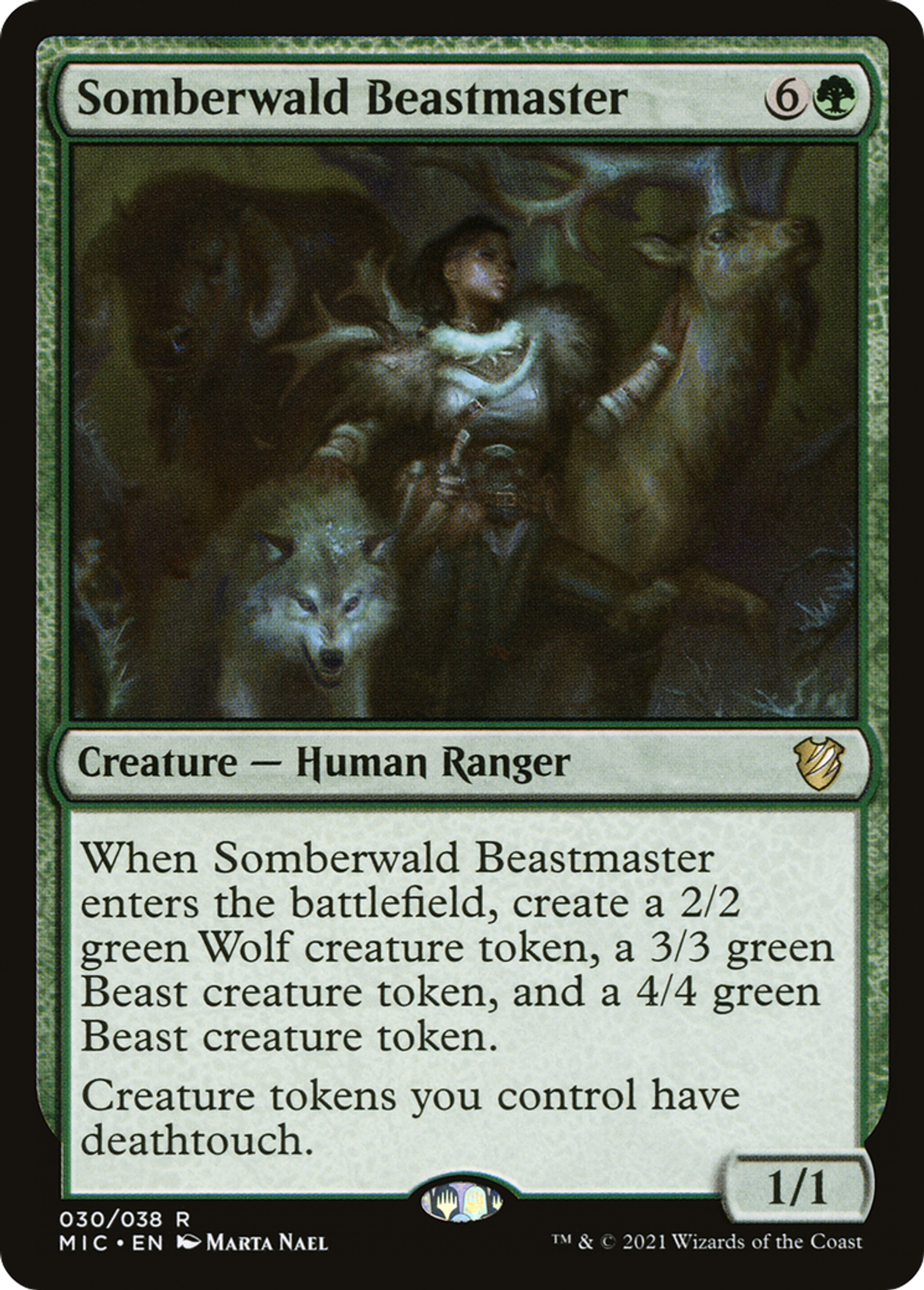 Somberwald Beastmaster — Midnight Hunt Commander — Magic: The Gathering