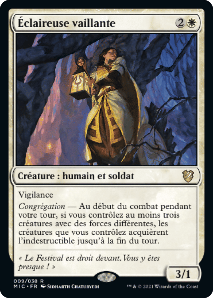 Éclaireuse vaillante — Midnight Hunt Commander — Magic: The Gathering