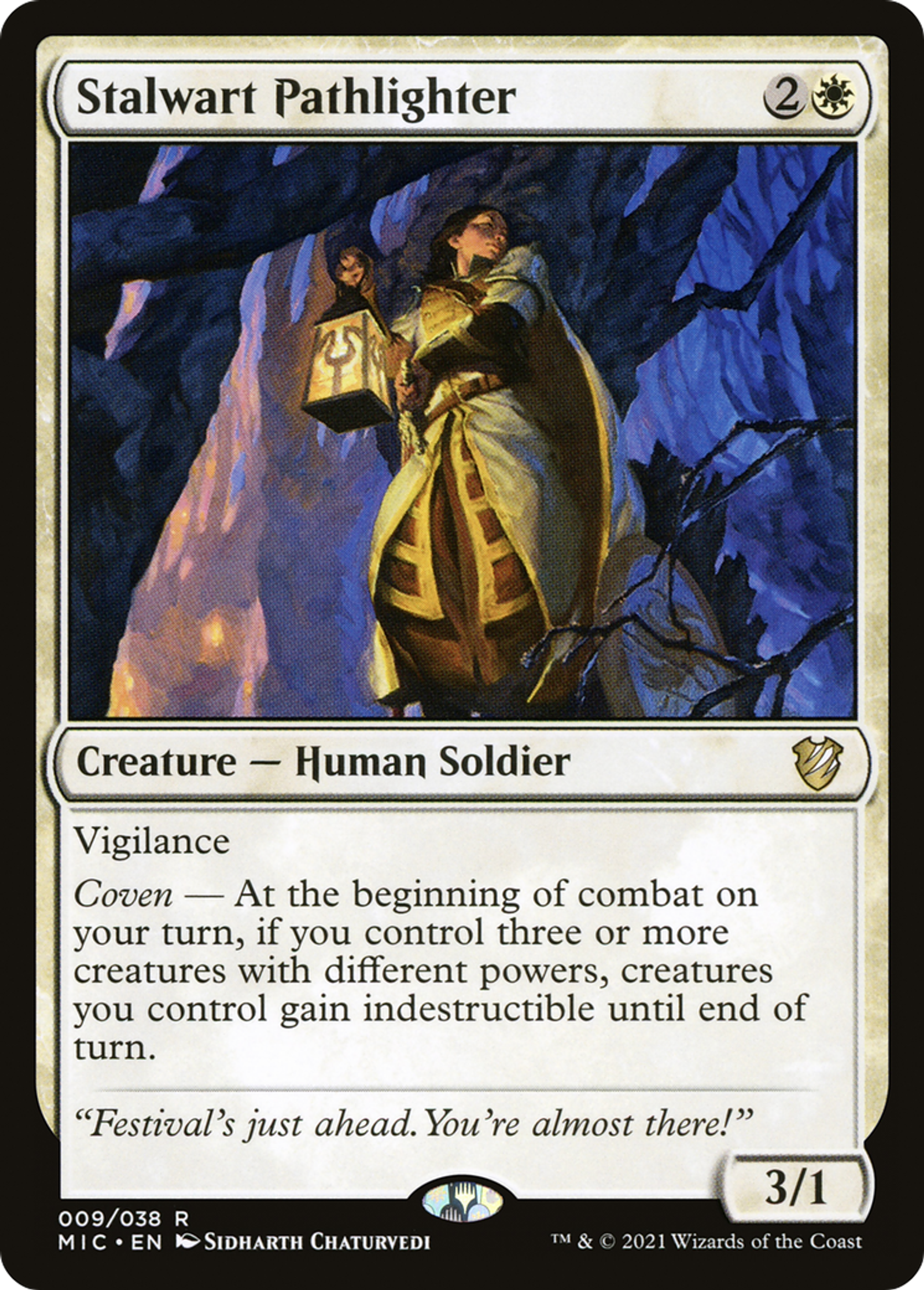 Stalwart Pathlighter — Midnight Hunt Commander — Magic: The Gathering