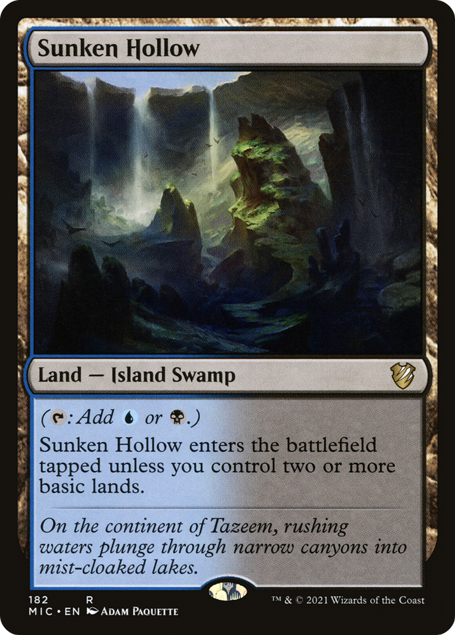 Dépression engloutie — Midnight Hunt Commander — Magic: The Gathering