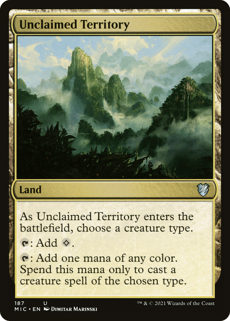 Unclaimed Territory — Midnight Hunt Commander — Magic: The Gathering
