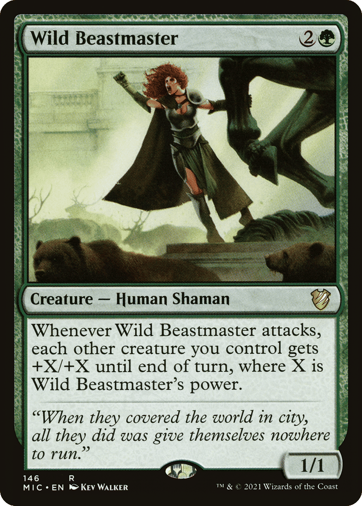 Wild Beastmaster — Midnight Hunt Commander — Magic: The Gathering