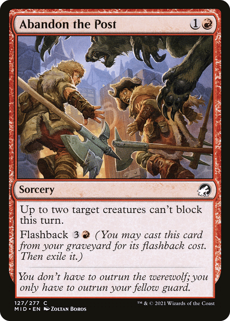 Abandon the Post — Innistrad: Midnight Hunt — Magic: The Gathering
