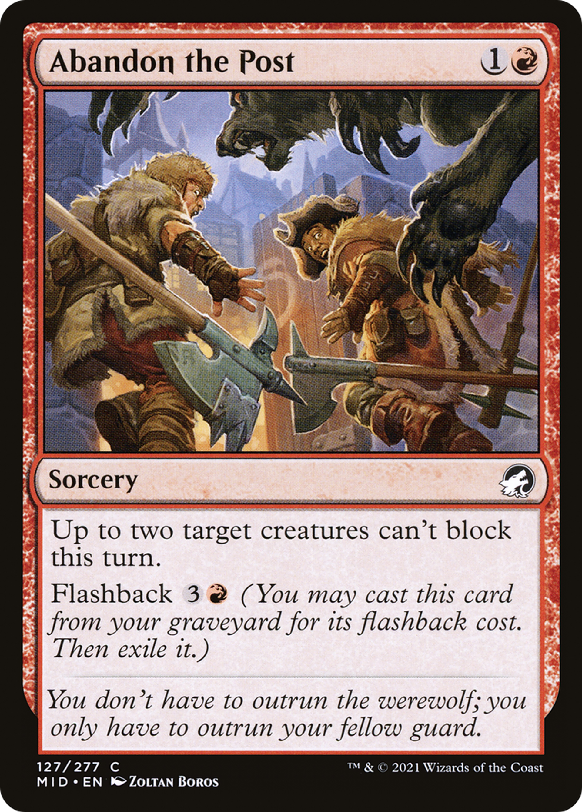 Abandon de poste — Innistrad: Midnight Hunt — Magic: The Gathering
