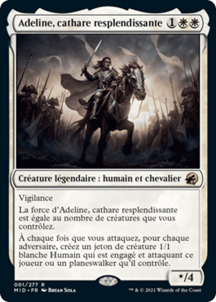 Adeline, cathare resplendissante — Innistrad: Midnight Hunt — Magic: The Gathering