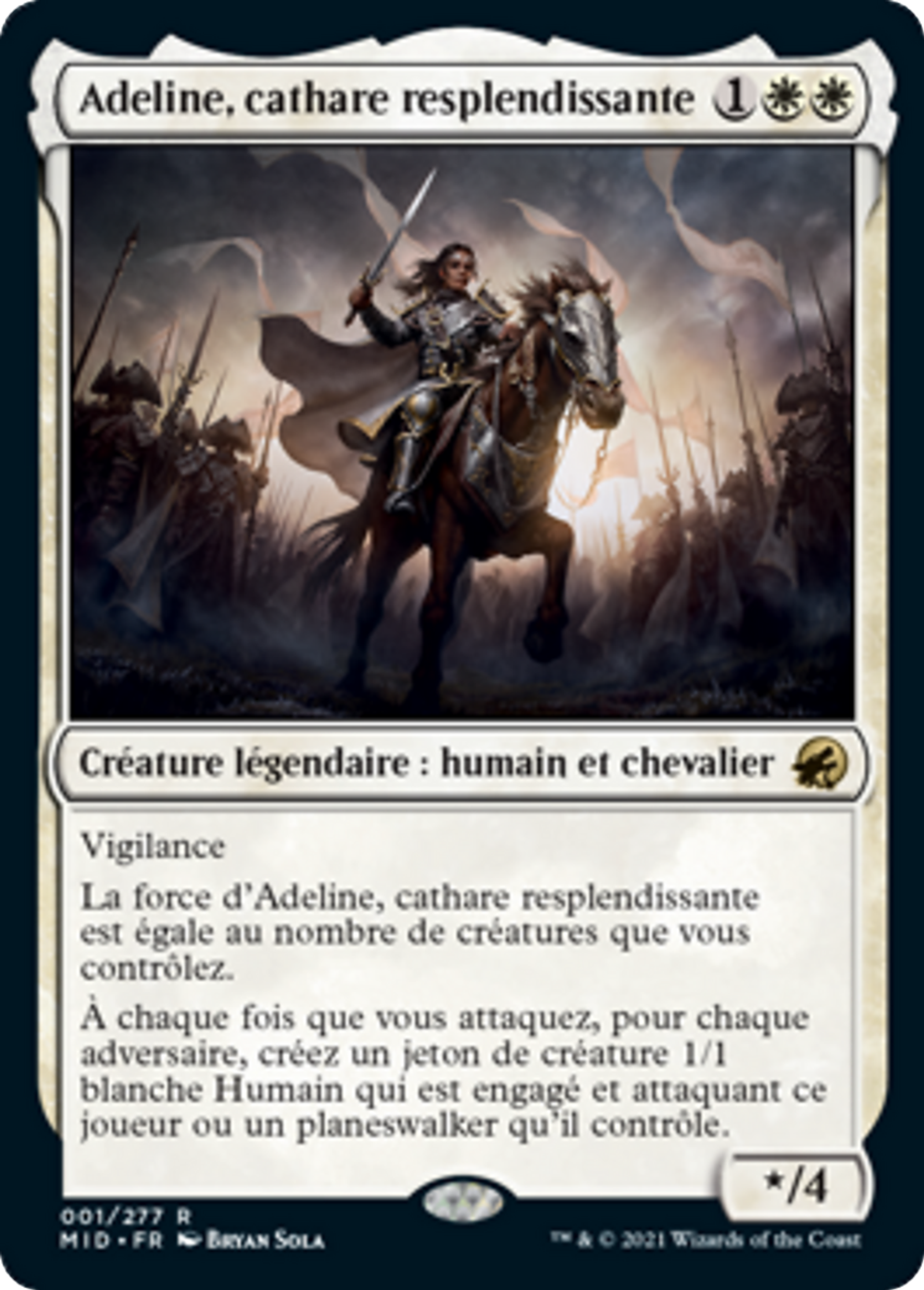Adeline, cathare resplendissante — Innistrad: Midnight Hunt — Magic: The Gathering