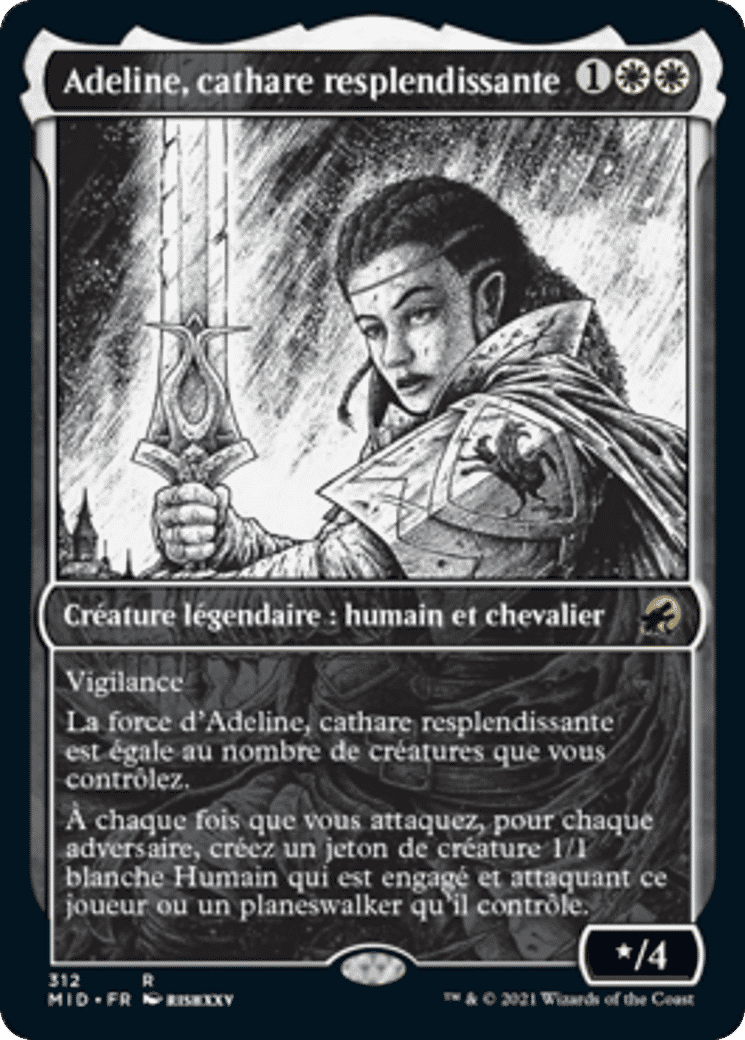 Adeline, cathare resplendissante — Innistrad: Midnight Hunt — Magic: The Gathering