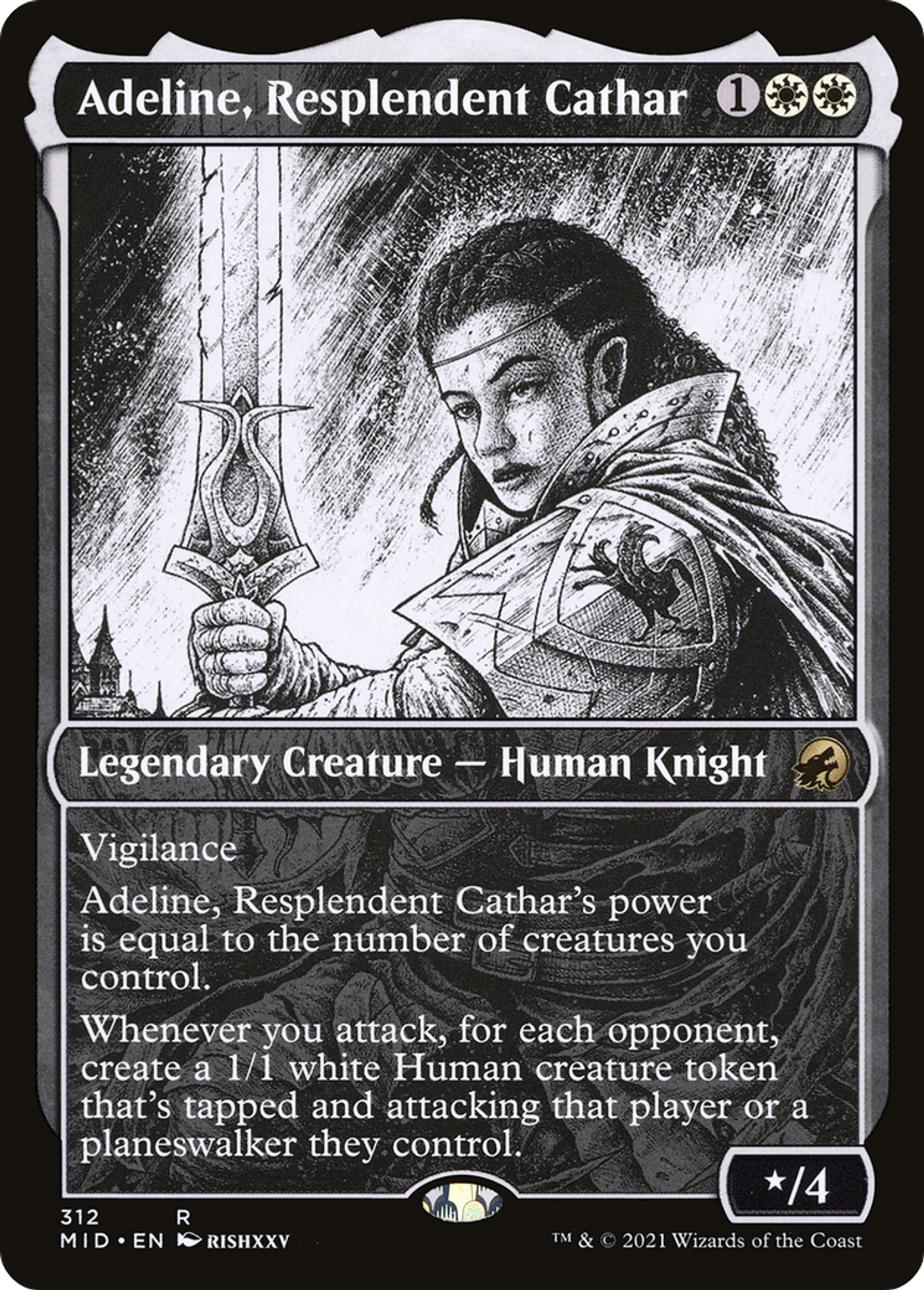 Adeline, Resplendent Cathar — Innistrad: Midnight Hunt — Magic: The Gathering