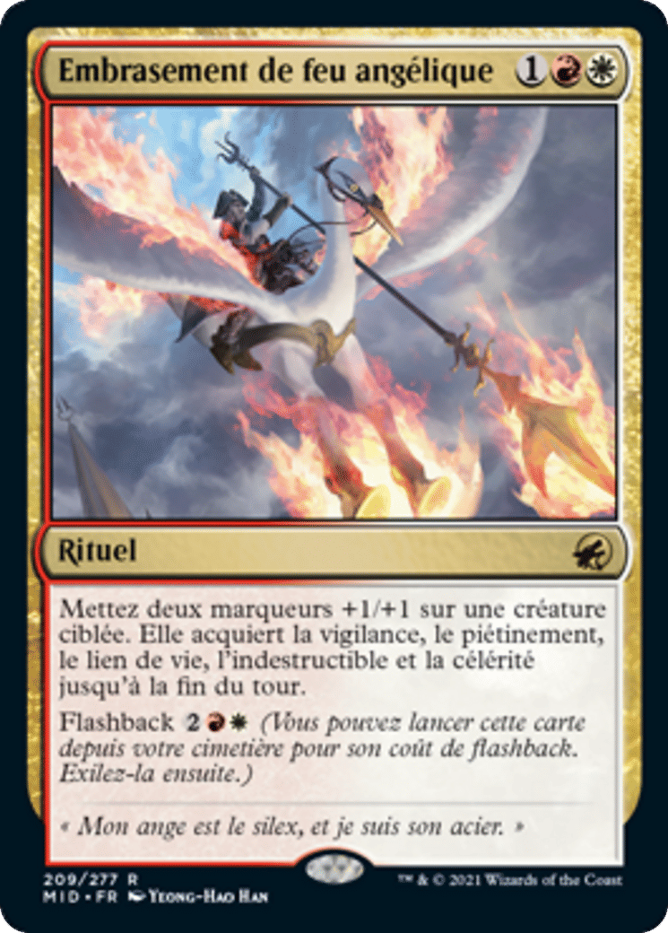 Embrasement de feu angélique — Innistrad: Midnight Hunt — Magic: The Gathering