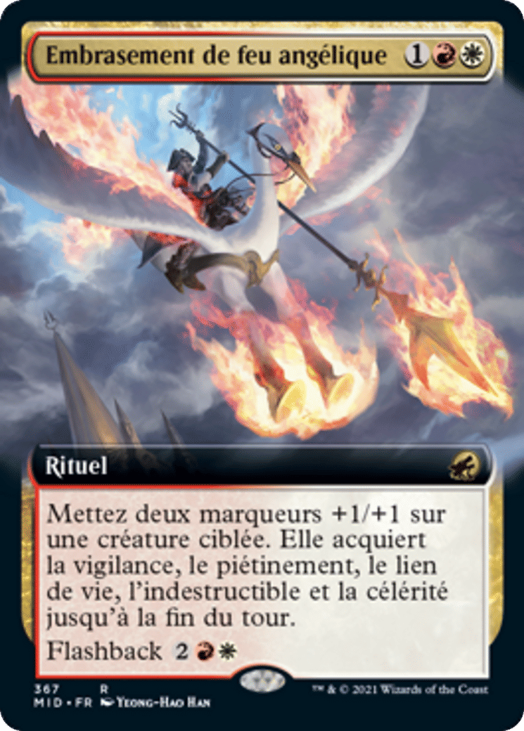 Embrasement de feu angélique — Innistrad: Midnight Hunt — Magic: The Gathering