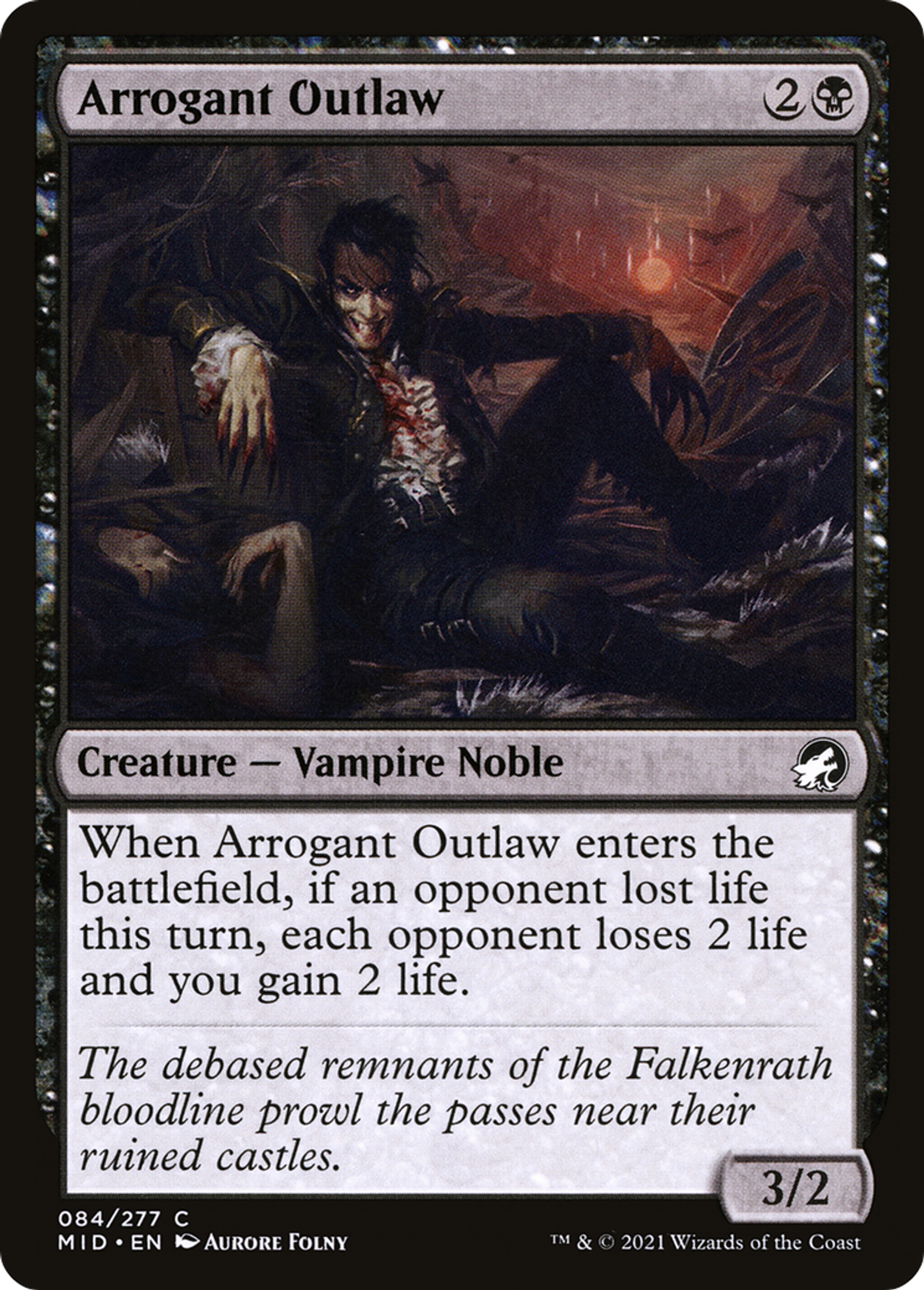 Arrogant Outlaw — Innistrad: Midnight Hunt — Magic: The Gathering