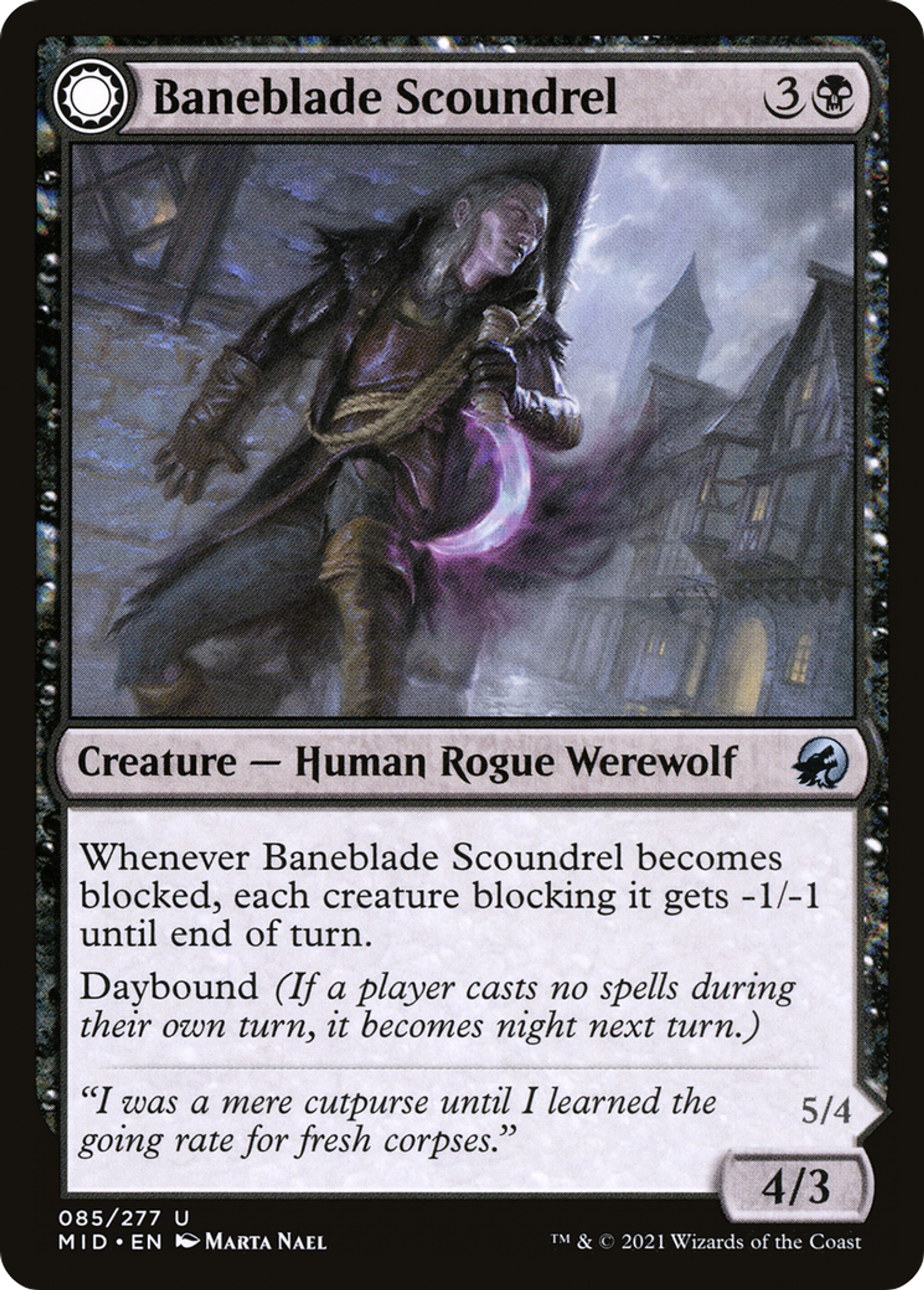 Baneblade Scoundrel // Baneclaw Marauder — Innistrad: Midnight Hunt — Magic: The Gathering